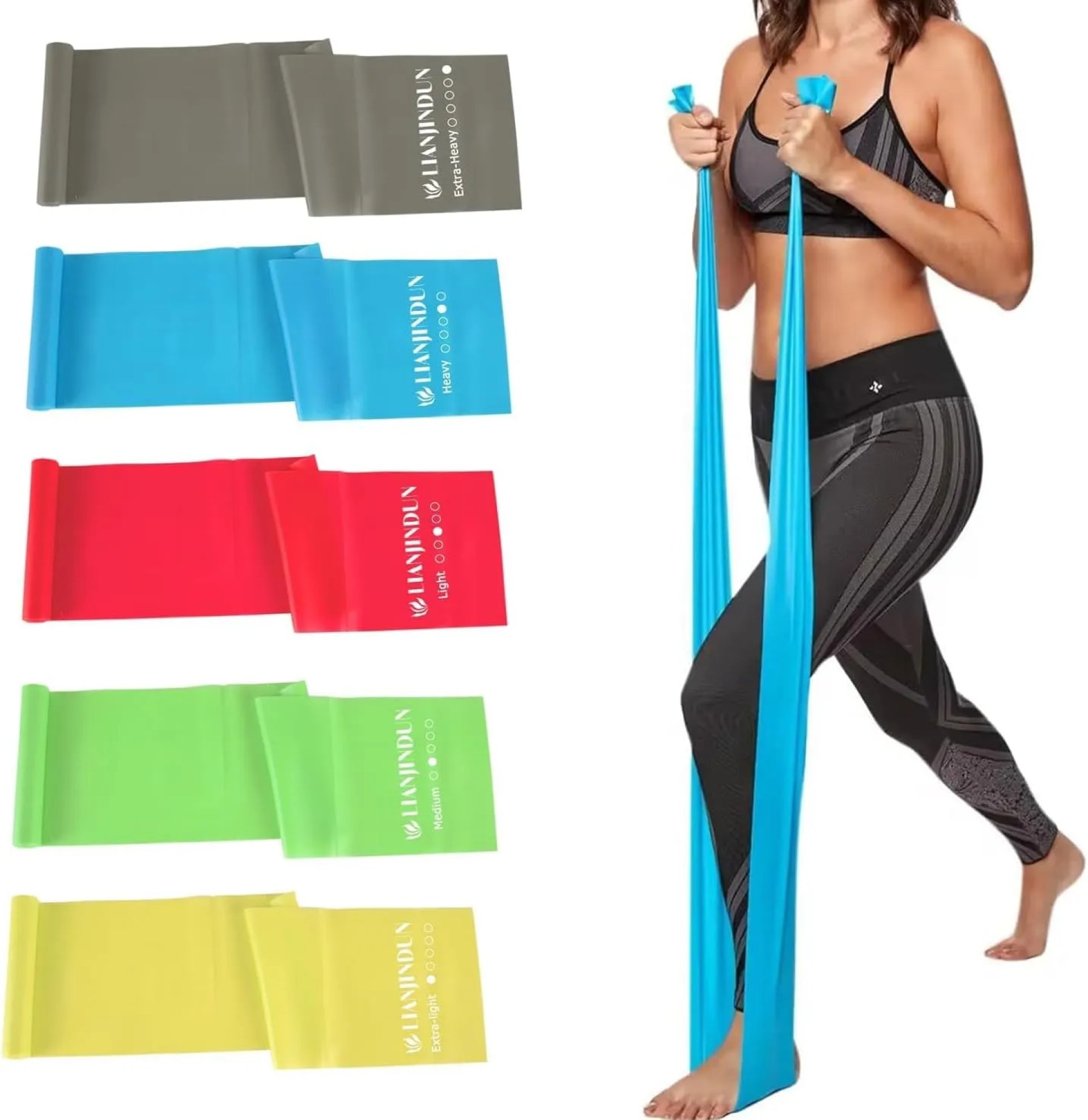 5 Pcs Professional Resistance Bands. Latex-Free, Elastic Band, Work Out Bands, Stretch Bands for Working Out Women or Men, Exercise Bands Set for Physical Therapy, Yoga, Pilates 5 Pcs Professional Resistance Bands. Latex-Free, Elastic Band, Work Out Bands, Stretch Bands for Working Out Women or Men, Exercise Bands Set for Physical Therapy, Yoga, Pilates