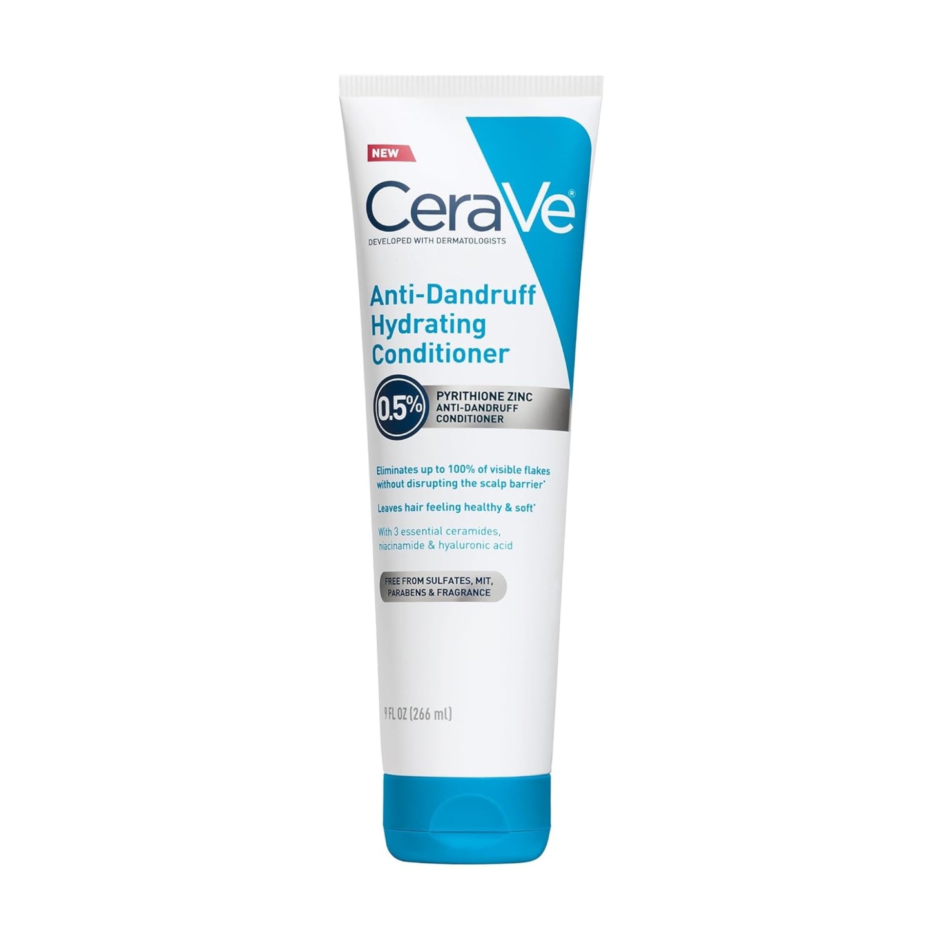 CeraVe Hydrating Anti Dandruff Conditioner, 0.5% Pyrithione Zinc Dandruff Treatment With Ceramides, Hyaluronic Acid & Niacinamide, Helps Eliminate Flakes & Reduce Itchy Scalp, Sulfate Free Conditioner CeraVe Hydrating Anti Dandruff Conditioner, 0.5% Pyrithione Zinc Dandruff Treatment With Ceramides, Hyaluronic Acid & Niacinamide, Helps Eliminate Flakes & Reduce Itchy Scalp, Sulfate Free Conditioner