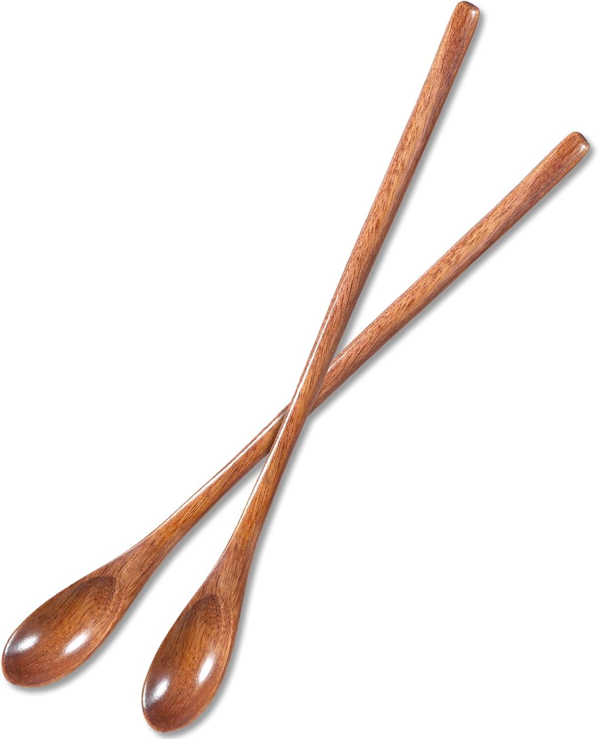 2 PCS Wooden Long Coffee Spoons, Small Wooden Spoon for Honey Long Handle Mini Stirring Spoon Cocktail Stirrer Wood Tea Spoons for Kitchen Eating Mixing Honey Coffee Tea Beverage Bar Restaurant 2 PCS Wooden Long Coffee Spoons, Small Wooden Spoon for Honey Long Handle Mini Stirring Spoon Cocktail Stirrer Wood Tea Spoons for Kitchen Eating Mixing Honey Coffee Tea Beverage Bar Restaurant