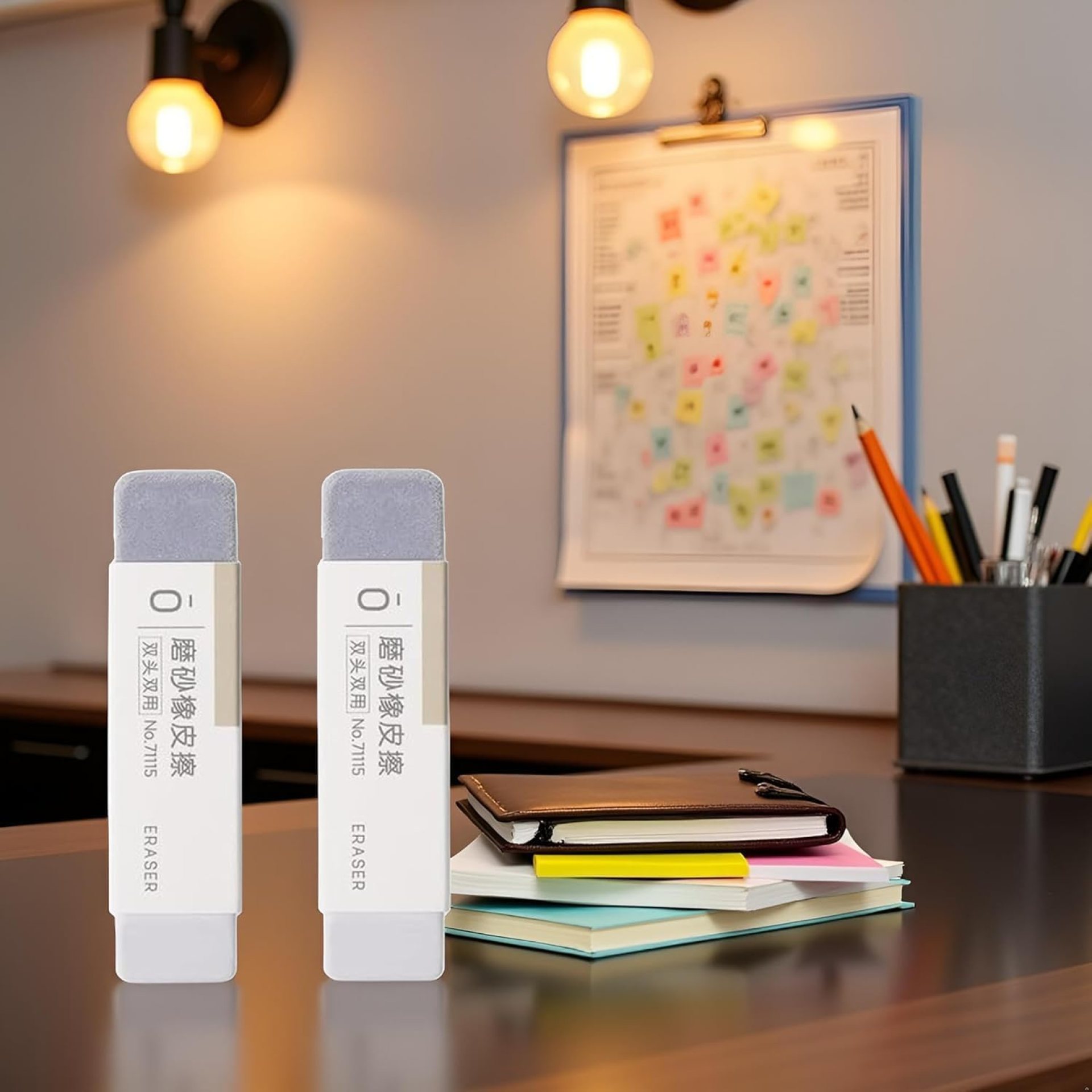 2-Pcs Grey Matte Ink Erasers – Pen-Style Design for Ballpoint and Fountain Pens, Frosted Non-Abrasive Office and School Supplies 2-Pcs Grey Matte Ink Erasers – Pen-Style Design for Ballpoint and Fountain Pens, Frosted Non-Abrasive Office and School Supplies