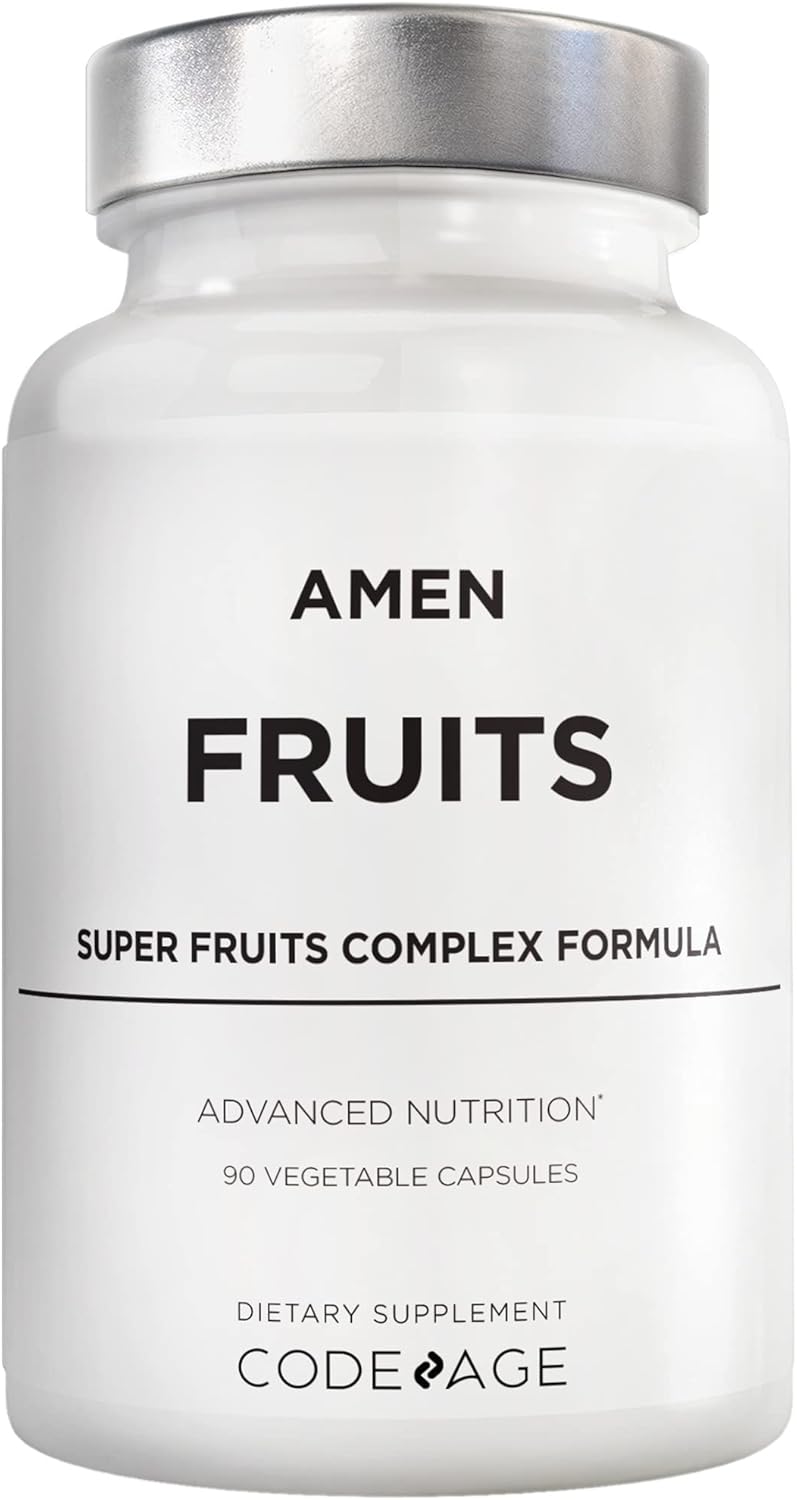 Amen Fruits, Daily Fruits Vitamins Supplements, Over 20 Whole Fruit Extracts – Raw Multivitamin, Berries, Antioxidant Polyphenols Superfood & Flavonoids – Non-GMO – 90 Capsules Amen Fruits, Daily Fruits Vitamins Supplements, Over 20 Whole Fruit Extracts – Raw Multivitamin, Berries, Antioxidant Polyphenols Superfood & Flavonoids – Non-GMO – 90 Capsules