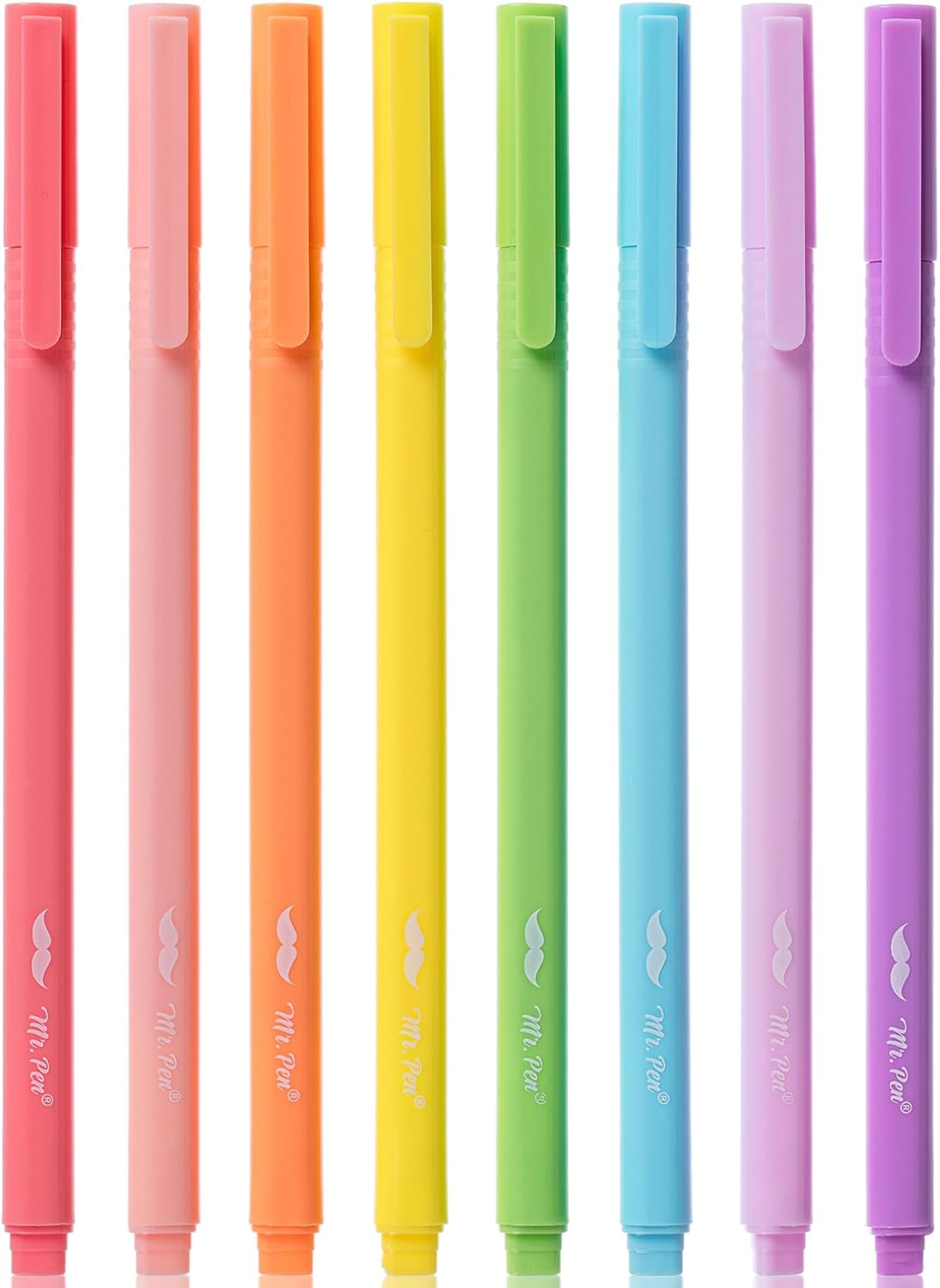 Mr. Pen- 8 Pack Fine Tip Highlighters, Pastel Colors Assorted, Cute Pen Set Mr. Pen- 8 Pack Fine Tip Highlighters, Pastel Colors Assorted, Cute Pen Set