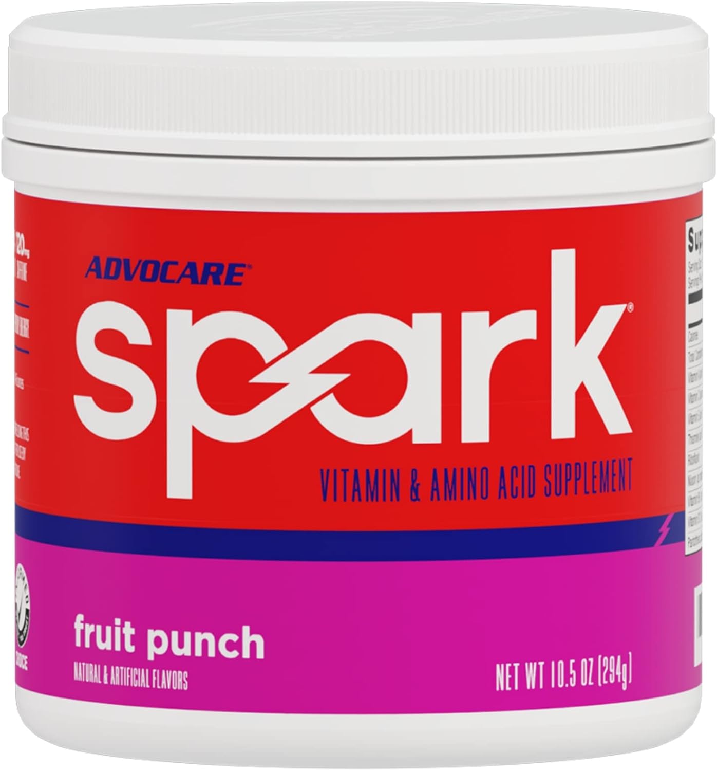 AdvoCare Spark Vitamin & Amino Acid Supplement – Focus & Energy Drink Powder Mix with Vitamin A, B-6, C & E – Also Includes L-Carnitine & L-Tyrosine – Fruit Punch – 10.5 oz AdvoCare Spark Vitamin & Amino Acid Supplement – Focus & Energy Drink Powder Mix with Vitamin A, B-6, C & E – Also Includes L-Carnitine & L-Tyrosine – Fruit Punch – 10.5 oz