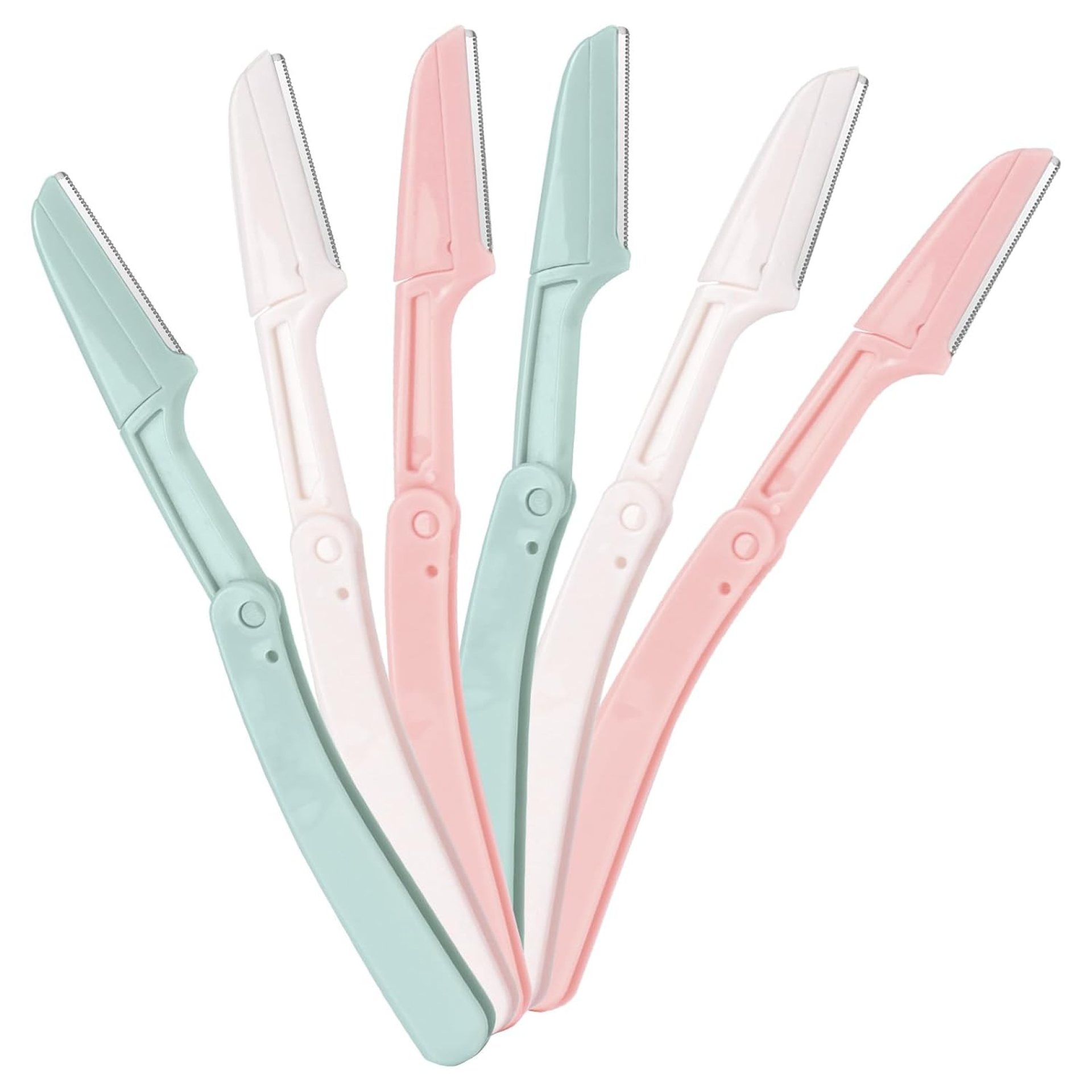 Dermaplane Razor for Women Face,6 pack Folding Eyebrow Razor Facial Hair Removal for Women and Men Travel,Dermaplaning Beauty Tool Dermaplane Razor for Women Face,6 pack Folding Eyebrow Razor Facial Hair Removal for Women and Men Travel,Dermaplaning Beauty Tool