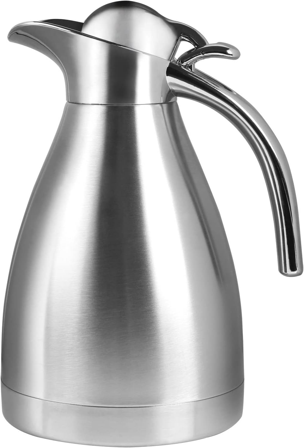 34 oz Food-grade Stainless Steel Thermal Carafe, Double Walled Vacuum Insulated Storage Pot with Press Button Top, 12+ Hrs Heat&Cold Retention for Coffee,Tea,Beverage, Silver (1.0L) 34 oz Food-grade Stainless Steel Thermal Carafe, Double Walled Vacuum Insulated Storage Pot with Press Button Top, 12+ Hrs Heat&Cold Retention for Coffee,Tea,Beverage, Silver (1.0L)