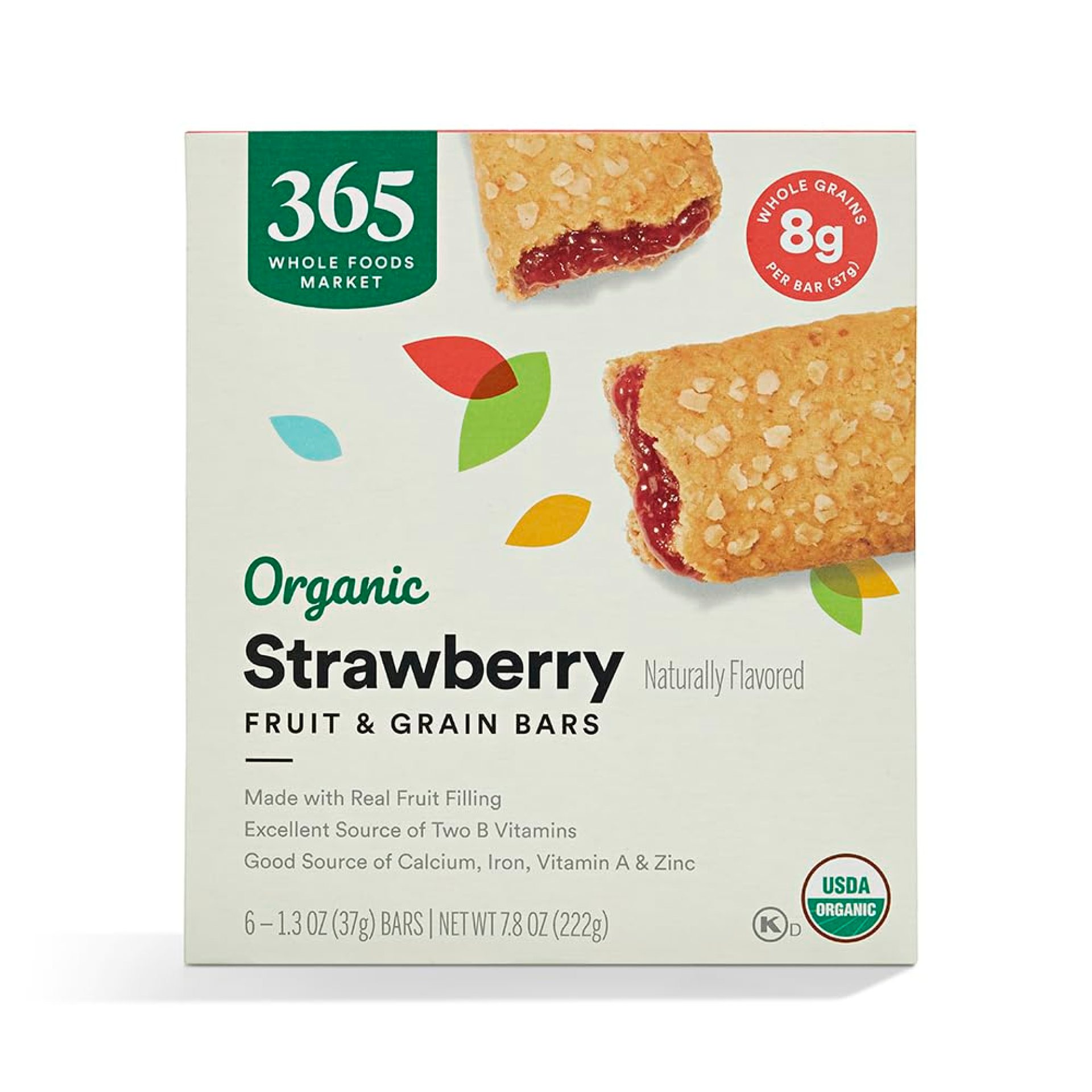 365 by Whole Foods Market, Organic Strawberry Cereal Bar 6 Count, 7.8 OZ 365 by Whole Foods Market, Organic Strawberry Cereal Bar 6 Count, 7.8 OZ
