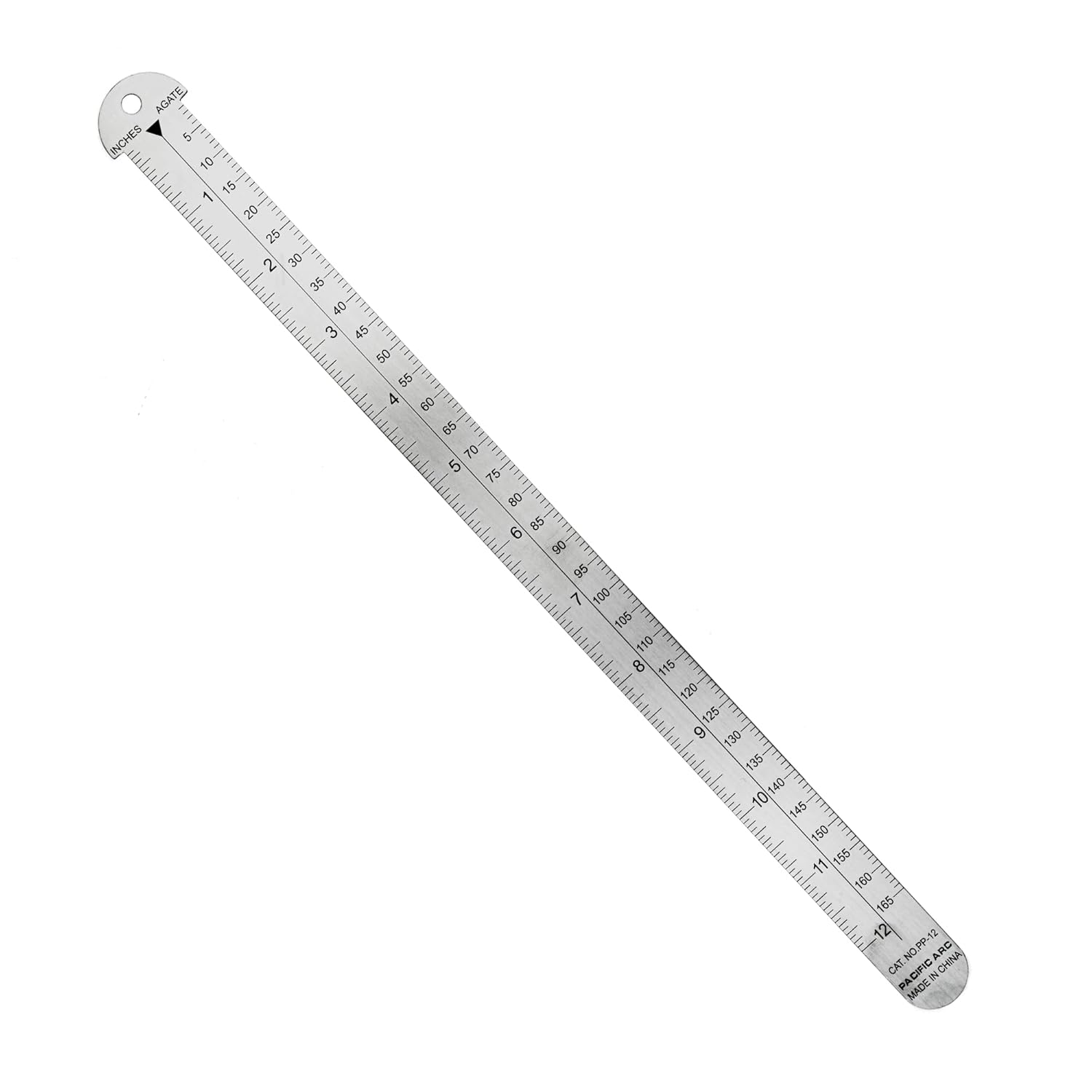 Pacific Arc 12 inch Pica Pole Metal Ruler, with Pica, Points, Inches, and Agate Measurements, Stainless Steel Ruler for Drafting Pacific Arc 12 inch Pica Pole Metal Ruler, with Pica, Points, Inches, and Agate Measurements, Stainless Steel Ruler for Drafting