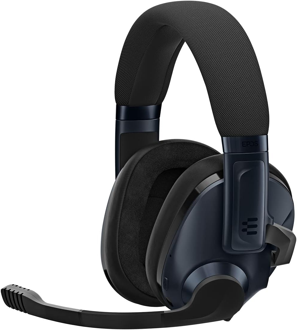EPOS Gaming H3Pro Hybrid Gaming Headset – PC Headphones with Microphone – Noise-Cancellation, Adjustable, Smart Button Audio Mixing, Bluetooth, Gaming Suite, Surround Sound – Windows 10,Midnight Blue EPOS Gaming H3Pro Hybrid Gaming Headset – PC Headphones with Microphone – Noise-Cancellation, Adjustable, Smart Button Audio Mixing, Bluetooth, Gaming Suite, Surround Sound – Windows 10,Midnight Blue