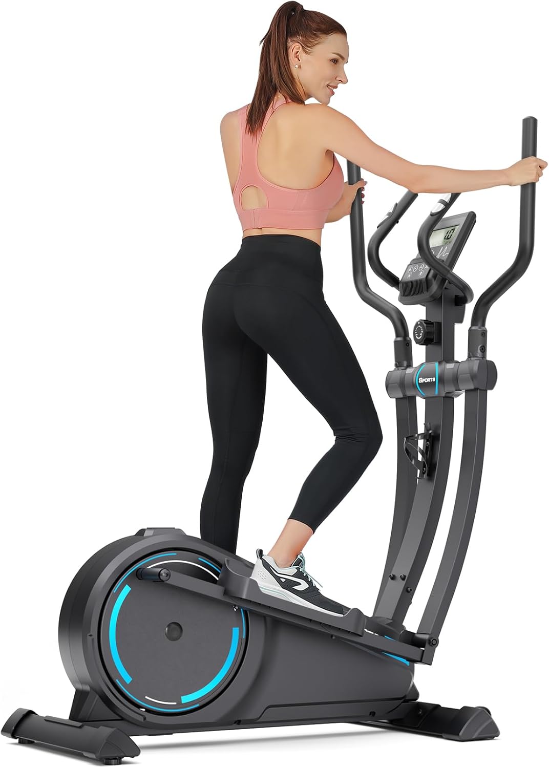Elliptical Machine, Dripex Magnetic Elliptical Exercise Machine for Home, Quiet & Smooth Elliptical Trainer w/ 8KG Flywheel, 15.3IN Stride, 16 Levels Resistance, LCD Monitor, Pulse Sensor Elliptical Machine, Dripex Magnetic Elliptical Exercise Machine for Home, Quiet & Smooth Elliptical Trainer w/ 8KG Flywheel, 15.3IN Stride, 16 Levels Resistance, LCD Monitor, Pulse Sensor