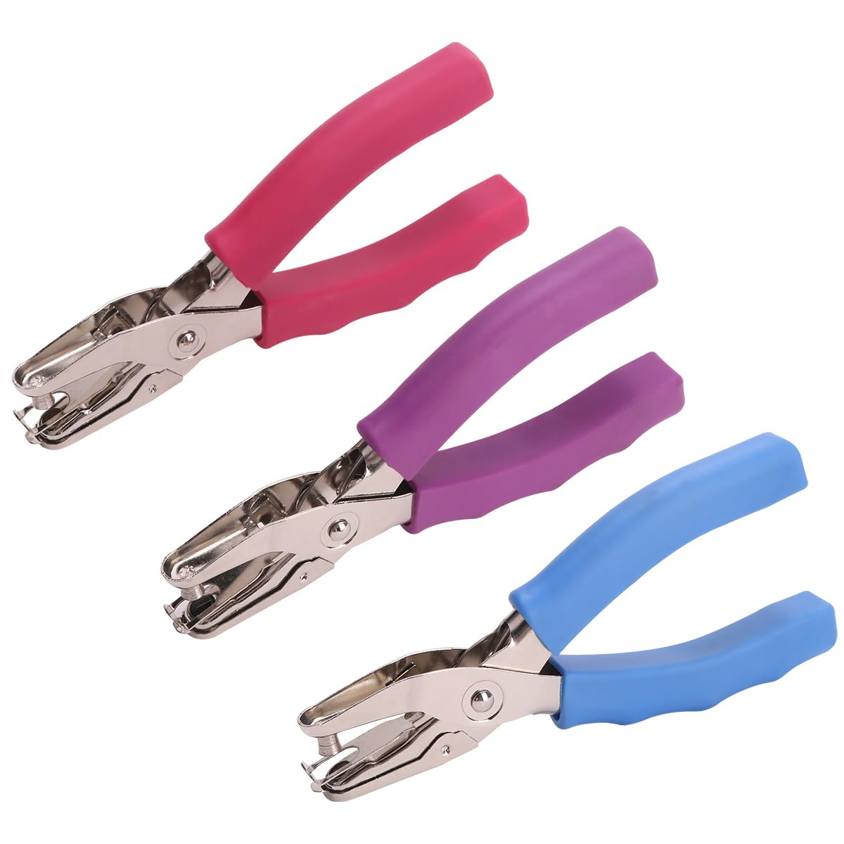 1 Hole Punch, 1/4 inch of Single Whole Punch,with Soft Grip Handles, with 6 Sheet Capacity, Perfect for Home Office School Supplies, can be Used for Labels and Greeting Cards,3 PCS 1 Hole Punch, 1/4 inch of Single Whole Punch,with Soft Grip Handles, with 6 Sheet Capacity, Perfect for Home Office School Supplies, can be Used for Labels and Greeting Cards,3 PCS