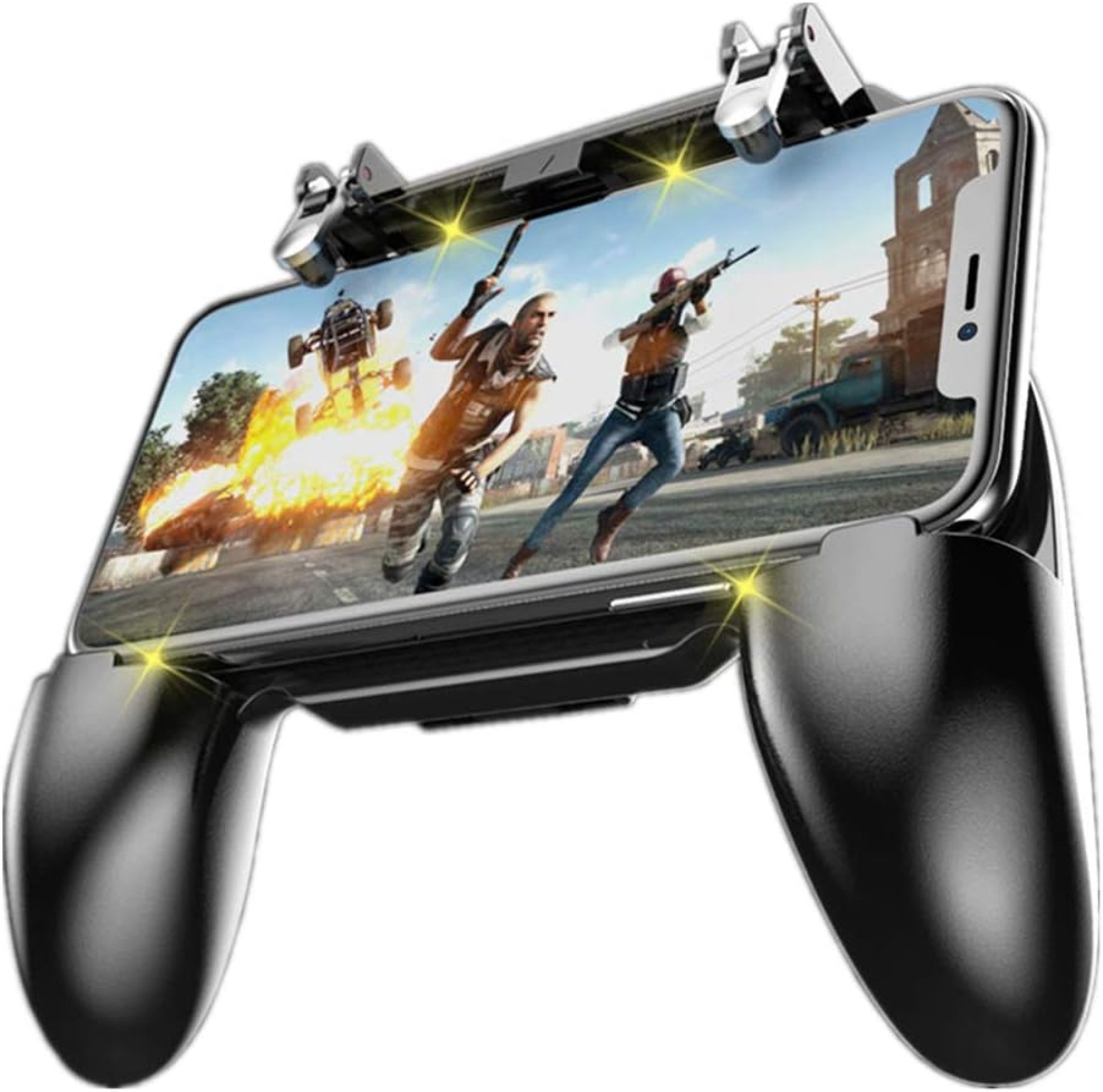 COOBILE Mobile Game Controller for PUBG Mobile Controller L1R1 Mobile Game Trigger Joystick Gamepad for iOS & Android Phone(W10 update) COOBILE Mobile Game Controller for PUBG Mobile Controller L1R1 Mobile Game Trigger Joystick Gamepad for iOS & Android Phone(W10 update)