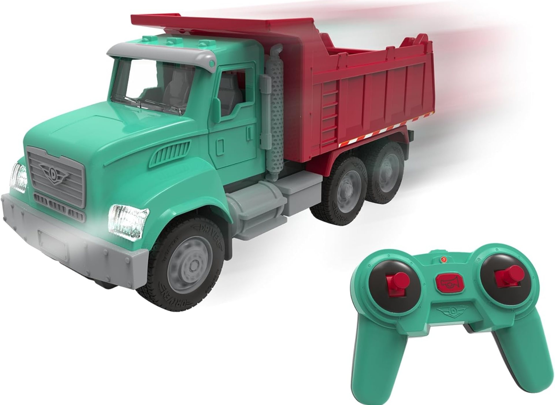 Stalwart Driven by Battat – 7″ Remote Control Dump Truck Toy for Kids – Construction Vehicle with Tilting Bed, Lights & Sounds – Durable Build for Boys & Girls Ages 3+ Stalwart Driven by Battat – 7″ Remote Control Dump Truck Toy for Kids – Construction Vehicle with Tilting Bed, Lights & Sounds – Durable Build for Boys & Girls Ages 3+