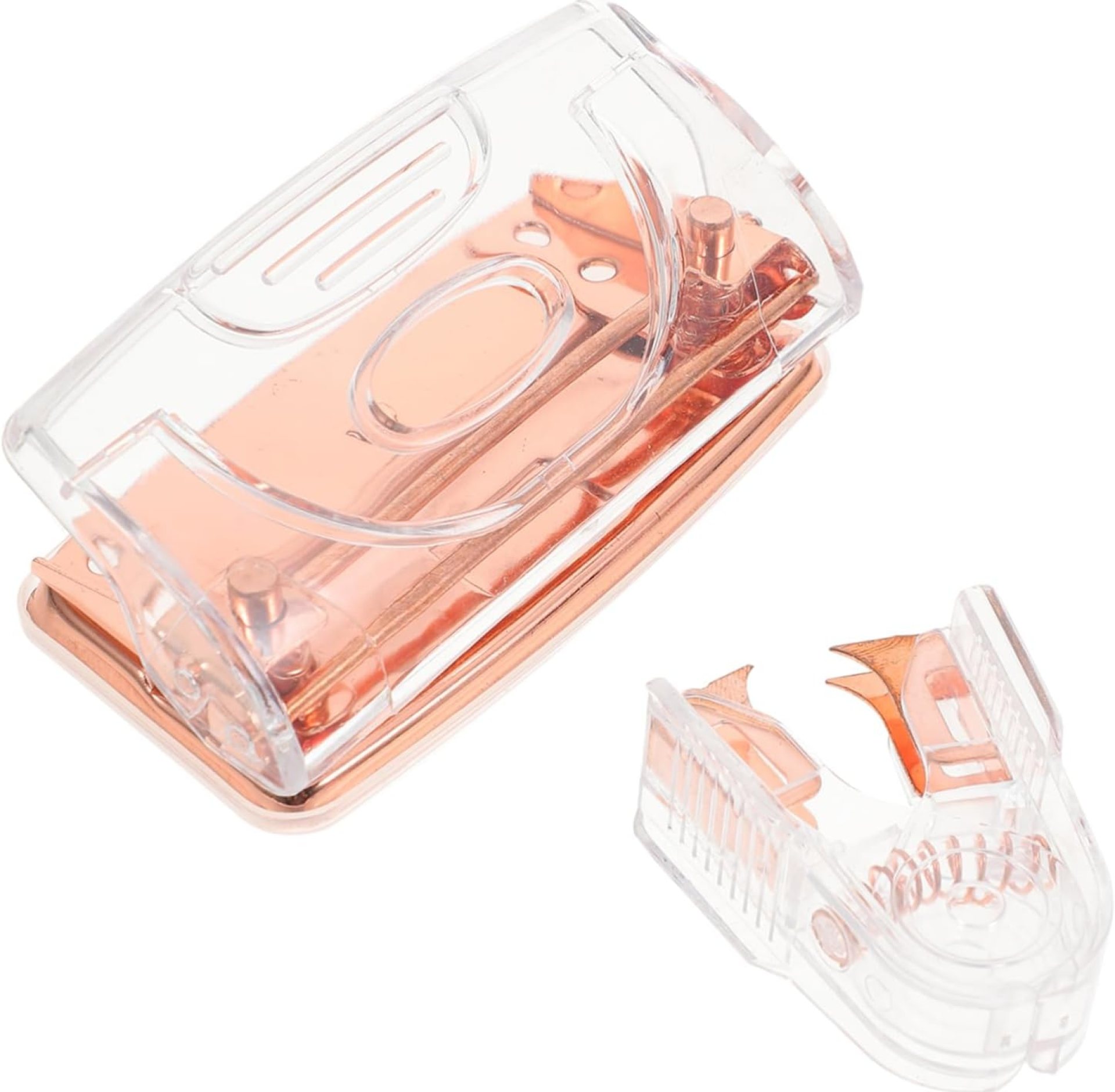 1set Cardboard Two Hole Puncher Stapler Remover Portable Office Tool Transparent Efficient Hole Punching Secure Stapling Stylish Design for Home and Office Use 1set Cardboard Two Hole Puncher Stapler Remover Portable Office Tool Transparent Efficient Hole Punching Secure Stapling Stylish Design for Home and Office Use