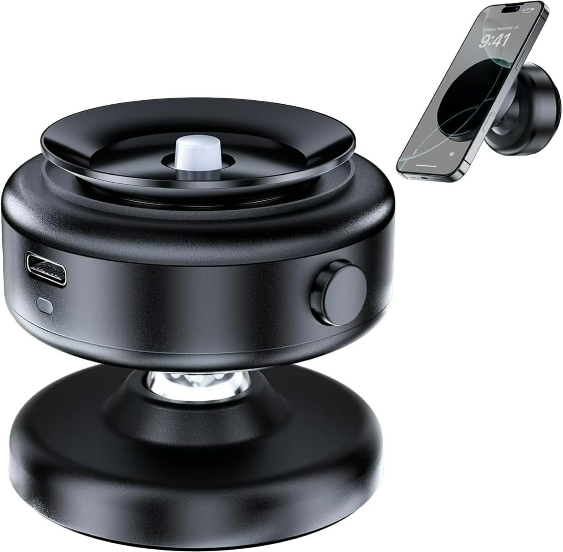 Vacuum magnetic phone holder, 360 degree adjustable magnetic phone holder car holder, foldable strong suction car phone holder suitable for iPhone 12/13/14/15/16, smooth surface for car/shower/mirror Vacuum magnetic phone holder, 360 degree adjustable magnetic phone holder car holder, foldable strong suction car phone holder suitable for iPhone 12/13/14/15/16, smooth surface for car/shower/mirror