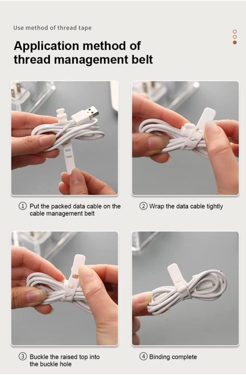 Cable Management Box, White Plastic With 10 Wire Ties, Clear Power Cord Organizer With 8 Compartment (2 Pack) Cable Management Box, White Plastic With 10 Wire Ties, Clear Power Cord Organizer With 8 Compartment (2 Pack)