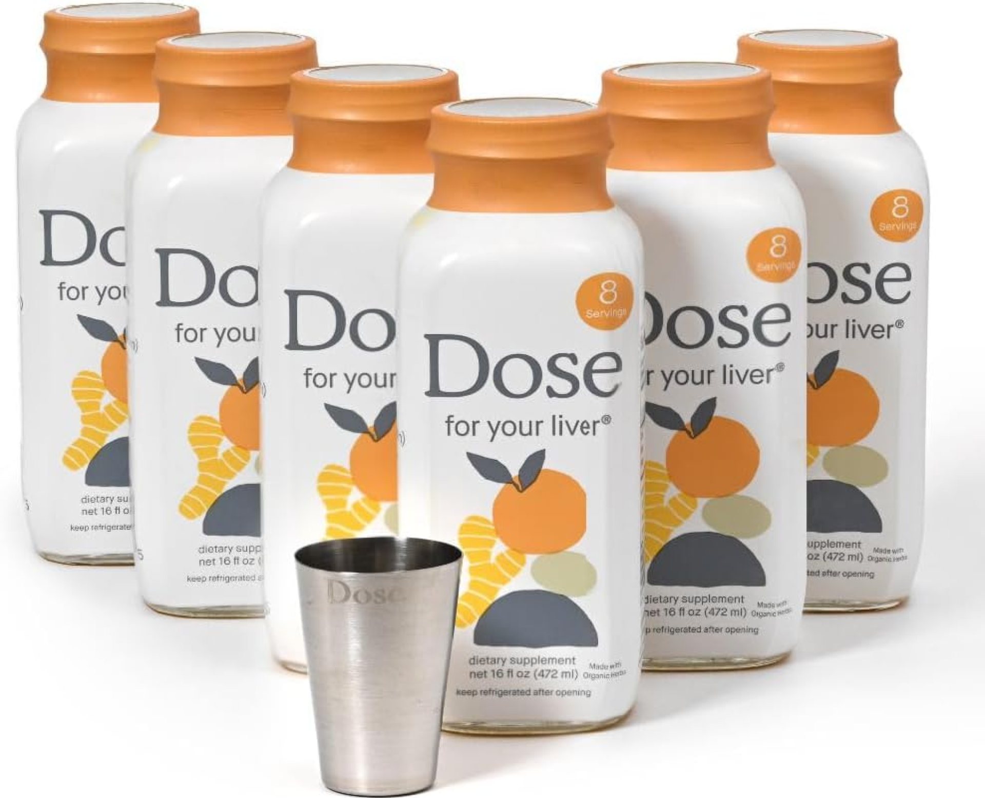 for Your Liver Cleanse Detox & Repair, Organic Milk Thistle Supplement with Turmeric, Dandelion, Ginger, and Orange, Promotes Optimal Liver Function,16oz Bottle, 6 Pack (6 Week Supply) for Your Liver Cleanse Detox & Repair, Organic Milk Thistle Supplement with Turmeric, Dandelion, Ginger, and Orange, Promotes Optimal Liver Function,16oz Bottle, 6 Pack (6 Week Supply)