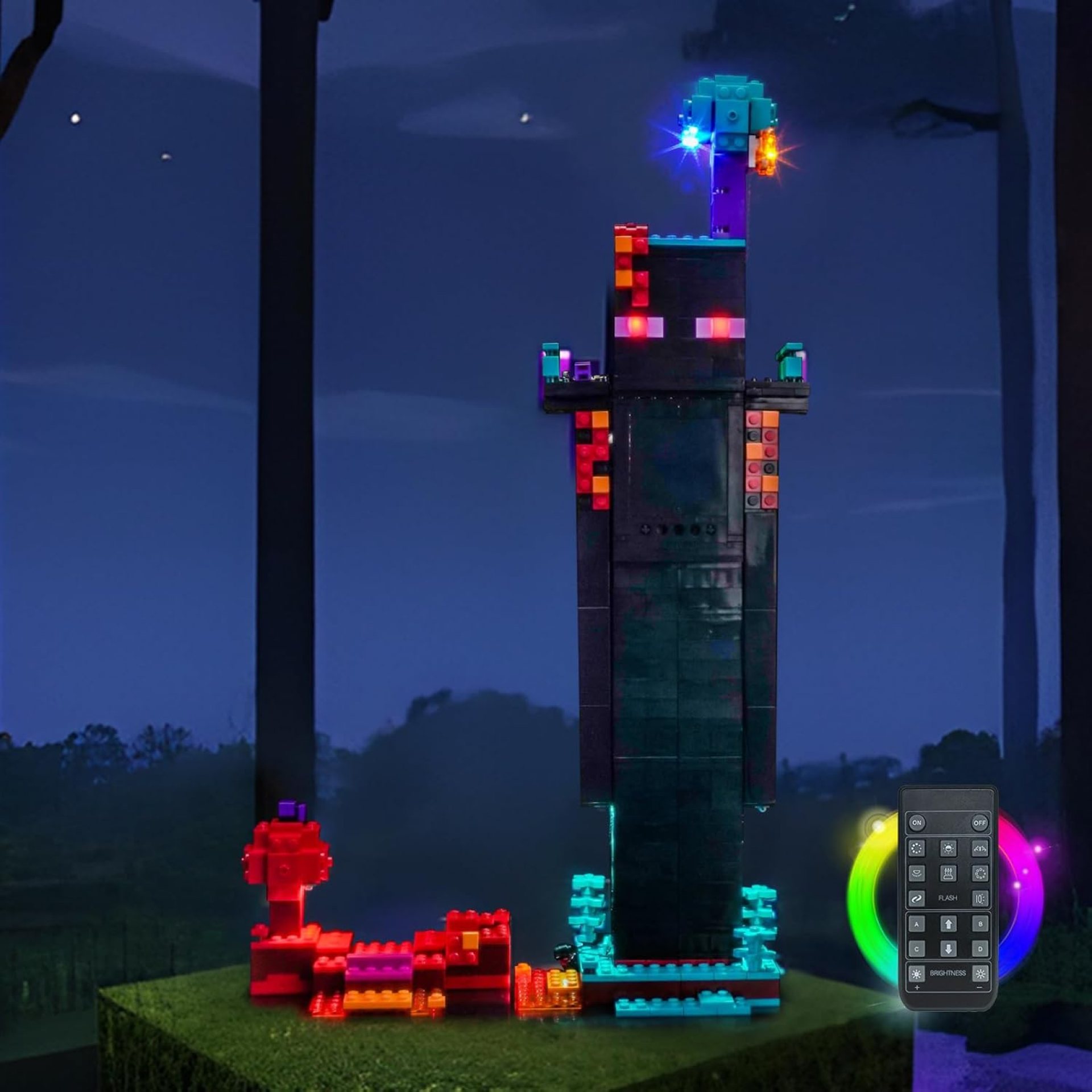LED Lighting Compatible with Lego 21279 Minecraft The Enderman Tower, RC Light Kit Compatible with Lego Minecraft 21279, NOT Included The Model Set – JUST Lights LED Lighting Compatible with Lego 21279 Minecraft The Enderman Tower, RC Light Kit Compatible with Lego Minecraft 21279, NOT Included The Model Set – JUST Lights