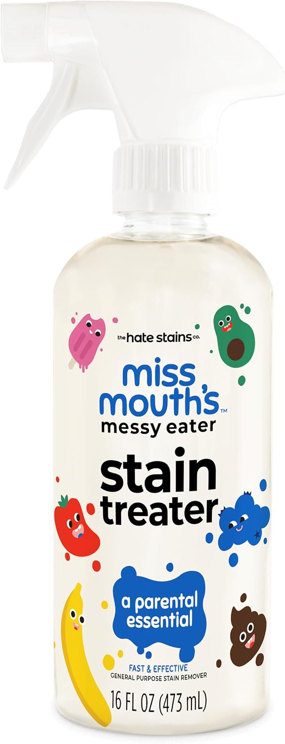Miss Mouth’s Messy Eater Stain Treater Spray – 16oz Stain Remover – Newborn & Baby Essentials – No Dry Cleaning Food, Grease, Coffee Off Laundry, Underwear, Fabric Miss Mouth’s Messy Eater Stain Treater Spray – 16oz Stain Remover – Newborn & Baby Essentials – No Dry Cleaning Food, Grease, Coffee Off Laundry, Underwear, Fabric