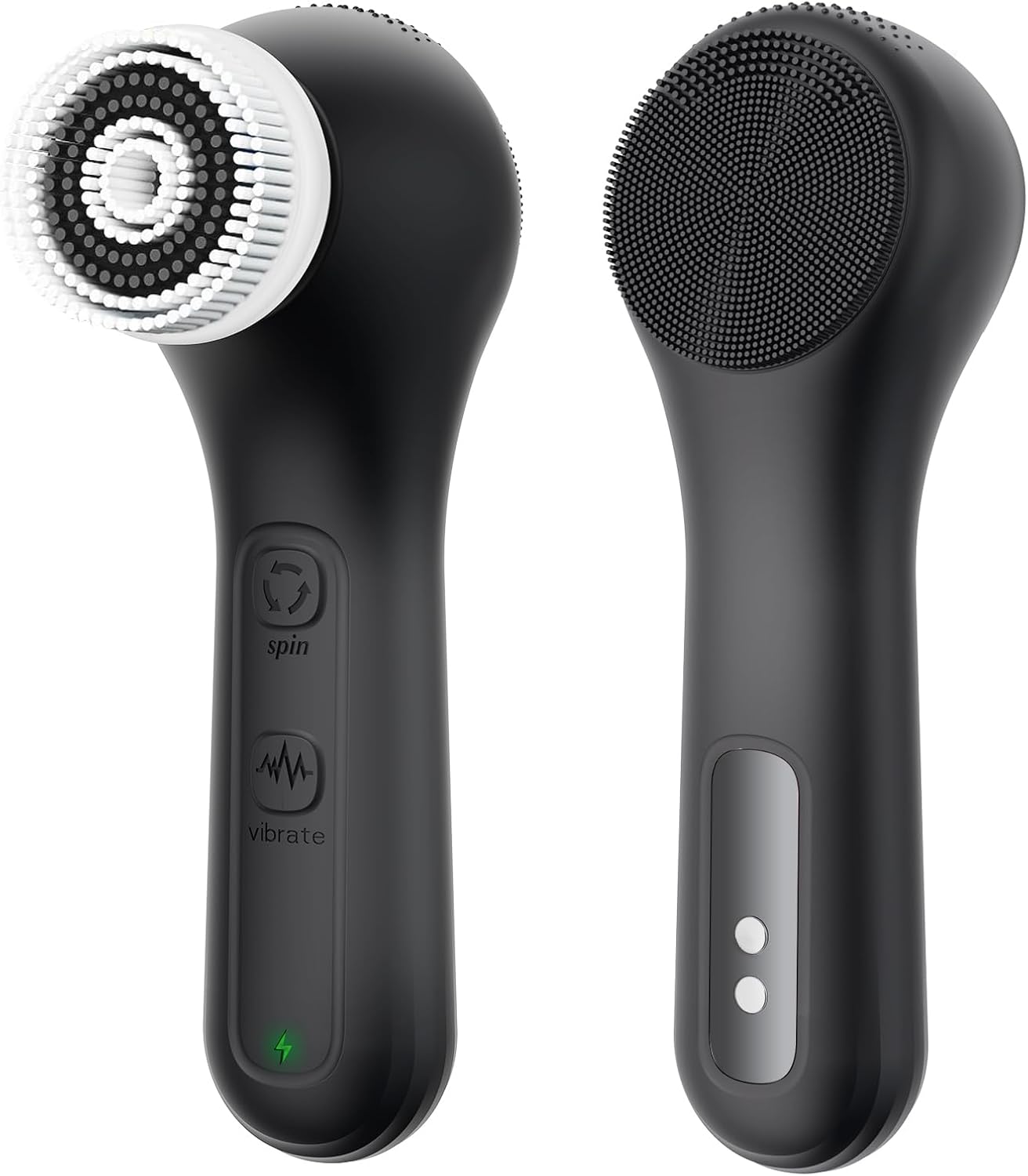 Vibrating and Rotating Face Scrubber, Waterproof Rechargeable Facial Cleansing Brush, 8 Modes Face Brush for Exfoliating and Massaging, for Removing Blackhead(Matte Black) Vibrating and Rotating Face Scrubber, Waterproof Rechargeable Facial Cleansing Brush, 8 Modes Face Brush for Exfoliating and Massaging, for Removing Blackhead(Matte Black)
