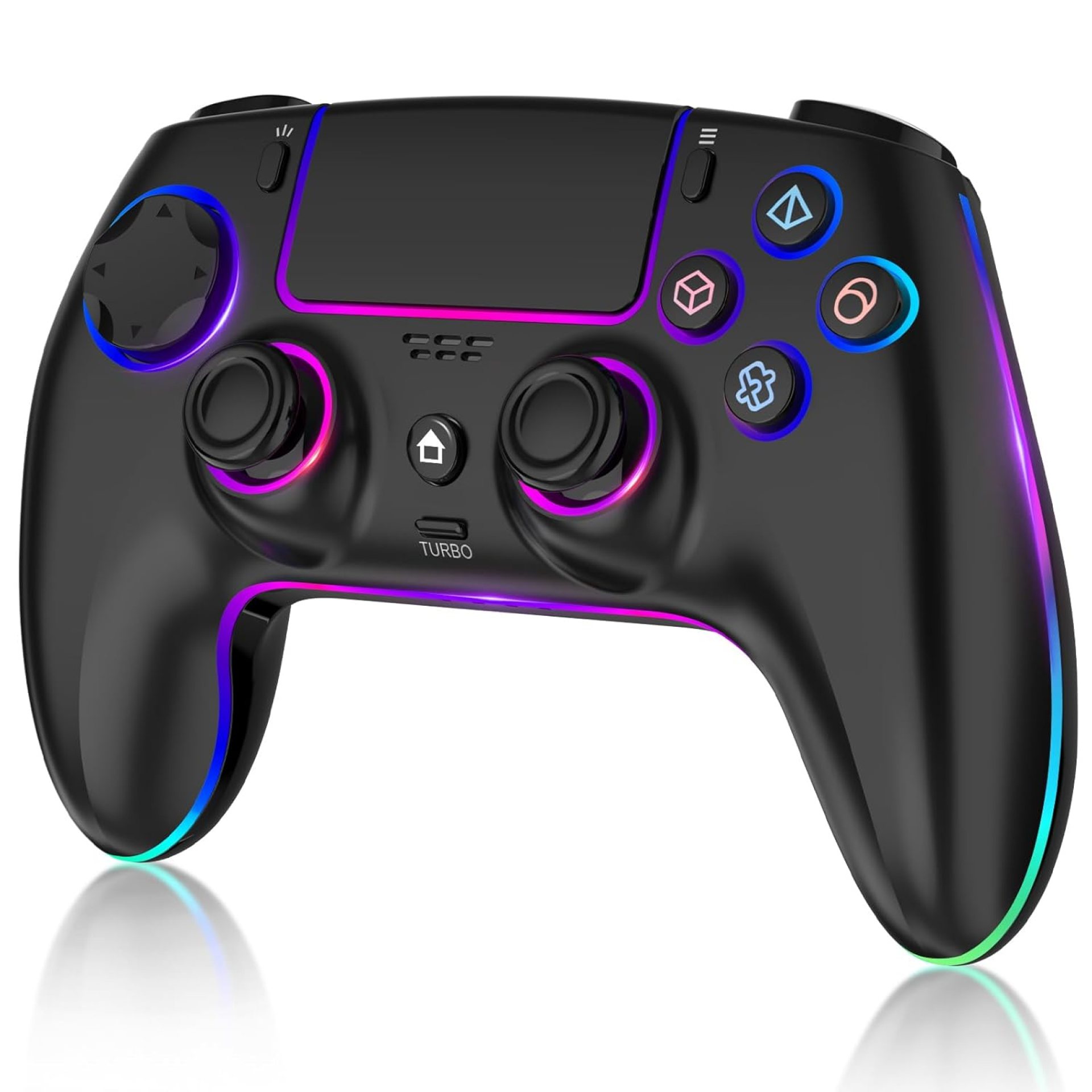 MYSTILUCK Wireless Controller Compatible with PS-5/Pro/PC/MAC/iOS/Android10/Steam Deck, Gamepad with 7 Colors RGB Lighting/Dual Vibration/Turbo/6 Axis Gyro Sensor/Programmable/Audio Jack/1500 mAh Battery MYSTILUCK Wireless Controller Compatible with PS-5/Pro/PC/MAC/iOS/Android10/Steam Deck, Gamepad with 7 Colors RGB Lighting/Dual Vibration/Turbo/6 Axis Gyro Sensor/Programmable/Audio Jack/1500 mAh Battery