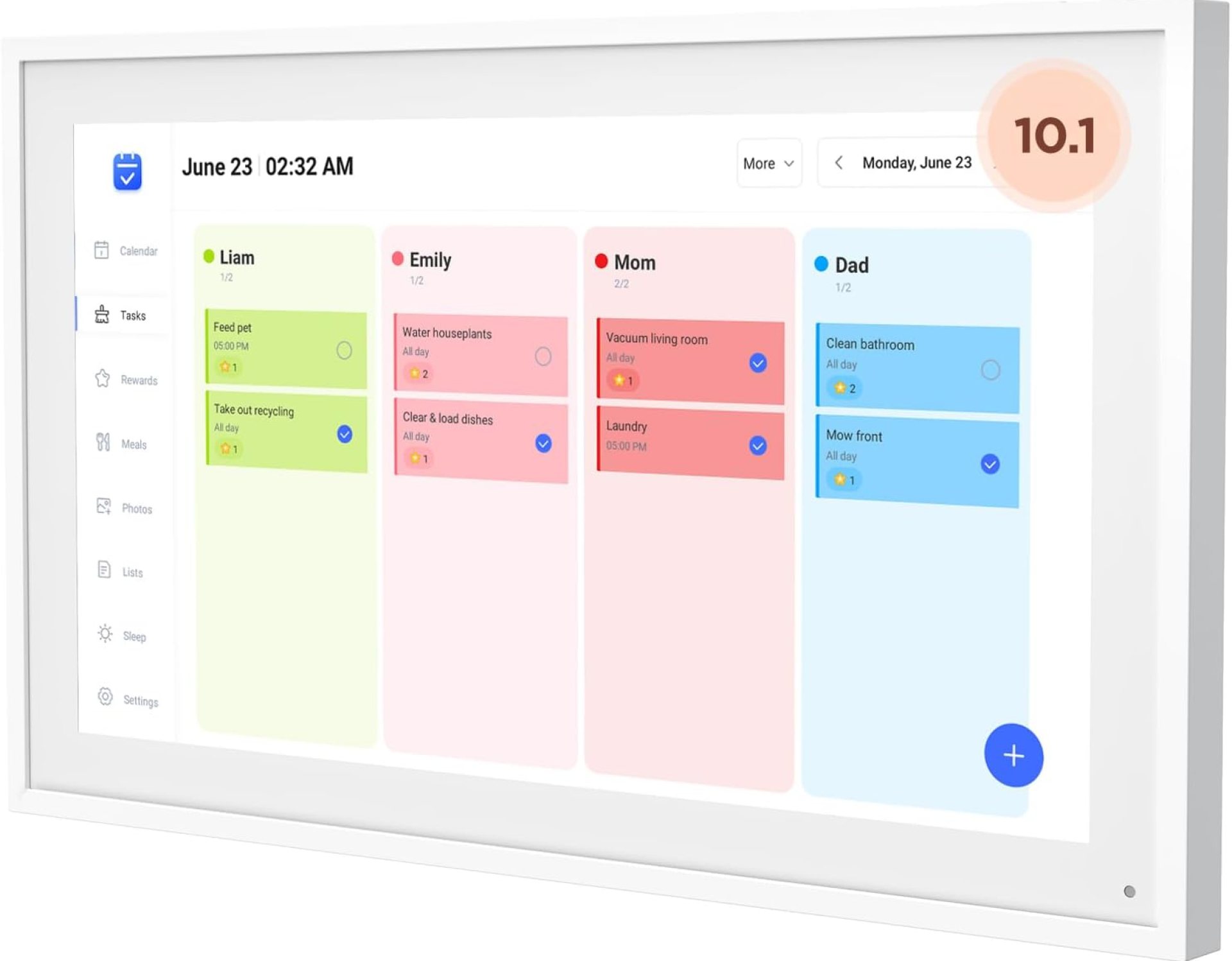 10.1 Inch Smart Digital Calendar, Electronic Desk Calendar, 1920 * 1080 IPS Full HD Touch Screen Display for Family Meal Planner Support – Streamline Household Organization 10.1 Inch Smart Digital Calendar, Electronic Desk Calendar, 1920 * 1080 IPS Full HD Touch Screen Display for Family Meal Planner Support – Streamline Household Organization