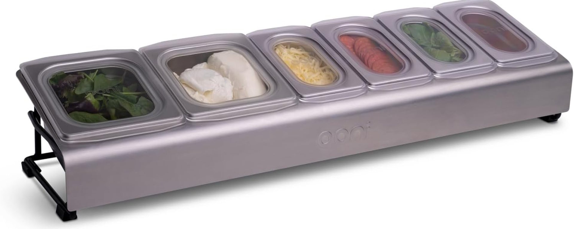 ooni Pizza Topping Station – 2 x 1.6L and 4 x 0.8L Containers with Custom Fit Lids, Pizza Oven Accessories, Outdoor Kitchen Accessories ooni Pizza Topping Station – 2 x 1.6L and 4 x 0.8L Containers with Custom Fit Lids, Pizza Oven Accessories, Outdoor Kitchen Accessories