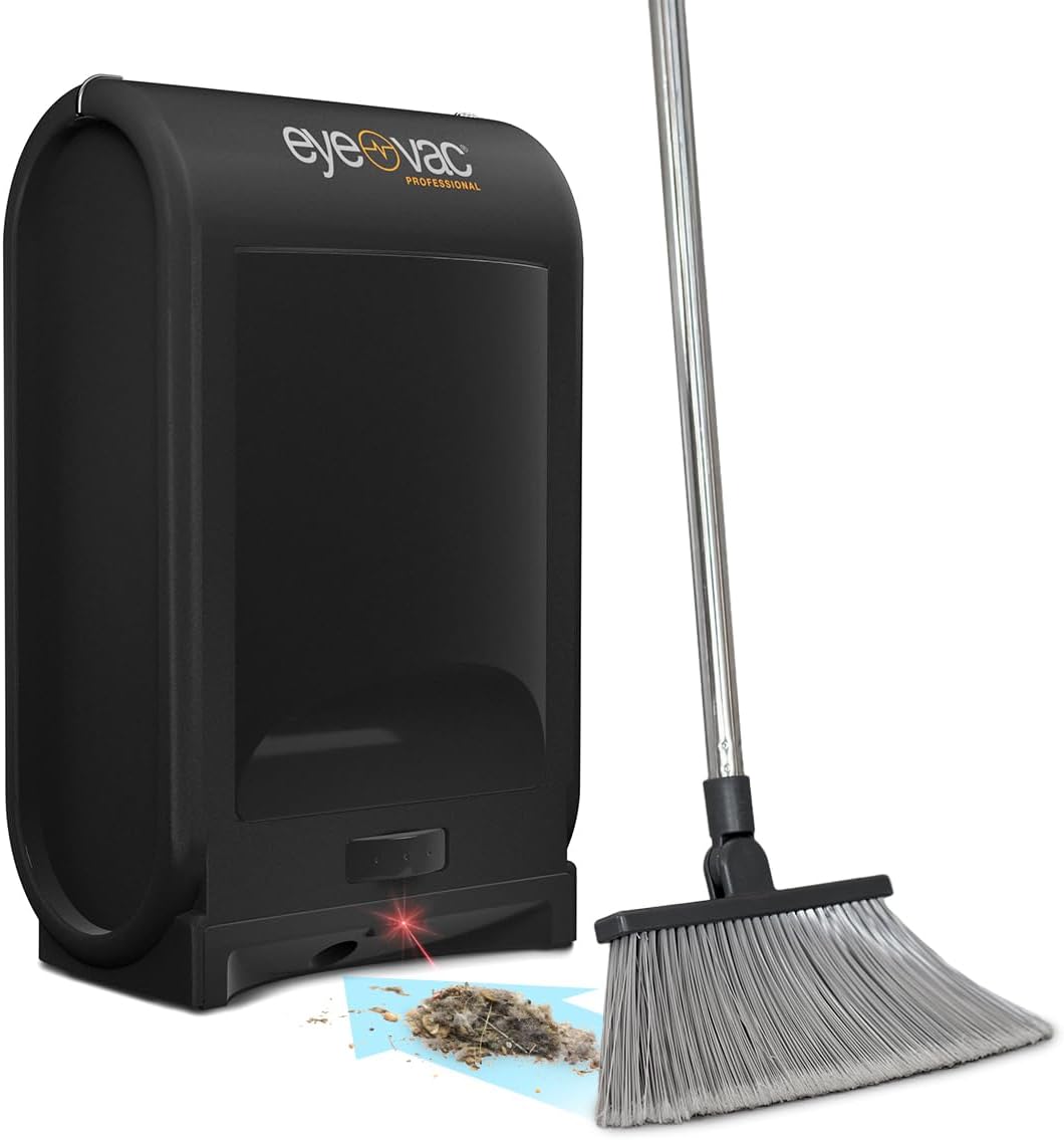 EyeVac Pro Touchless Vacuum Automatic Dustpan – Ultra Fast & Powerful – Great for Sweeping Salon Pet Hair Food Dirt Kitchen, Corded Canister Vacuum, Bagless, Automatic Sensors, 1400 Watt (Black) EyeVac Pro Touchless Vacuum Automatic Dustpan – Ultra Fast & Powerful – Great for Sweeping Salon Pet Hair Food Dirt Kitchen, Corded Canister Vacuum, Bagless, Automatic Sensors, 1400 Watt (Black)