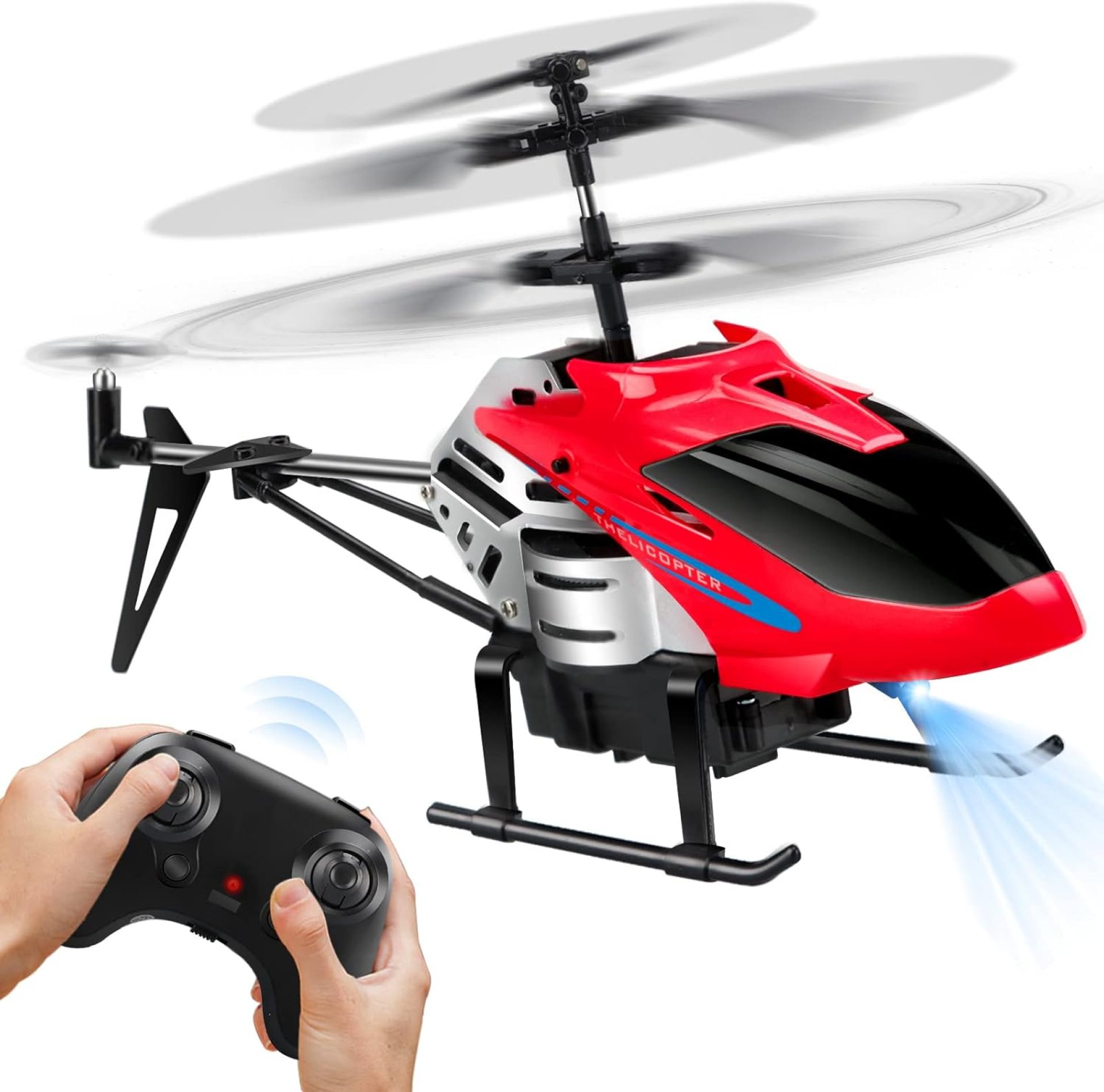 Dolanus RC Helicopters – Remote Control Helicopter Toys: One Key Take-Off/Landing, Automatic Altitude Hold, LED Light & 3.5 Channel Gyro Stabilizer, Flying Toys – Gift for Boys/Girls Kids Adults, Red Dolanus RC Helicopters – Remote Control Helicopter Toys: One Key Take-Off/Landing, Automatic Altitude Hold, LED Light & 3.5 Channel Gyro Stabilizer, Flying Toys – Gift for Boys/Girls Kids Adults, Red