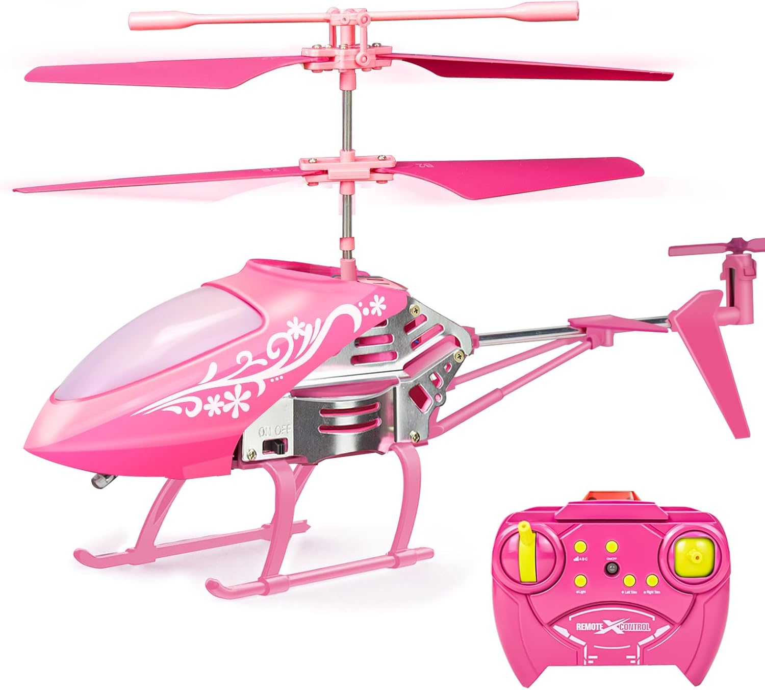 Remote Control Helicopter for Kids| Toys for Ages 5-7 8-10| Rc Helicopter Toys w/t LED Lights, 3.5 Channel, Gyro Stabilizer, Altitude Hold, 2.4GHz Helicopter Toys for Beginner Boys Girls Indoor- Pink Remote Control Helicopter for Kids| Toys for Ages 5-7 8-10| Rc Helicopter Toys w/t LED Lights, 3.5 Channel, Gyro Stabilizer, Altitude Hold, 2.4GHz Helicopter Toys for Beginner Boys Girls Indoor- Pink