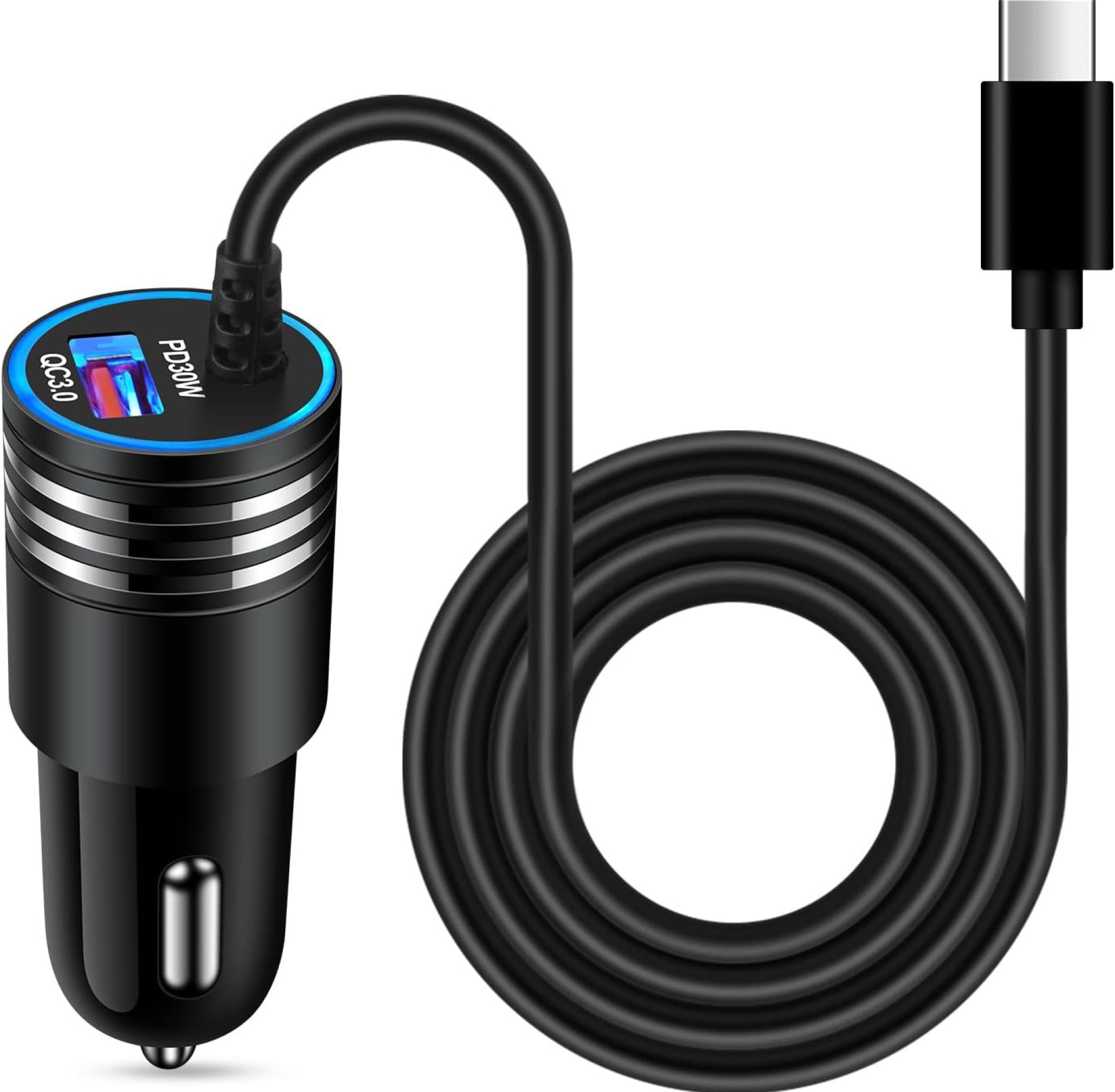 48W Super Fast Car Charger USB C Rapid Android Car Adapter with 30W Built-in Type C Fast Charging Cable for Samsung Galaxy S25 S24 S23 Ultra S22 S21 S20 FE A15 A14 A54 A53 A23 A13 A03S A32 S9 Z Flip6 48W Super Fast Car Charger USB C Rapid Android Car Adapter with 30W Built-in Type C Fast Charging Cable for Samsung Galaxy S25 S24 S23 Ultra S22 S21 S20 FE A15 A14 A54 A53 A23 A13 A03S A32 S9 Z Flip6