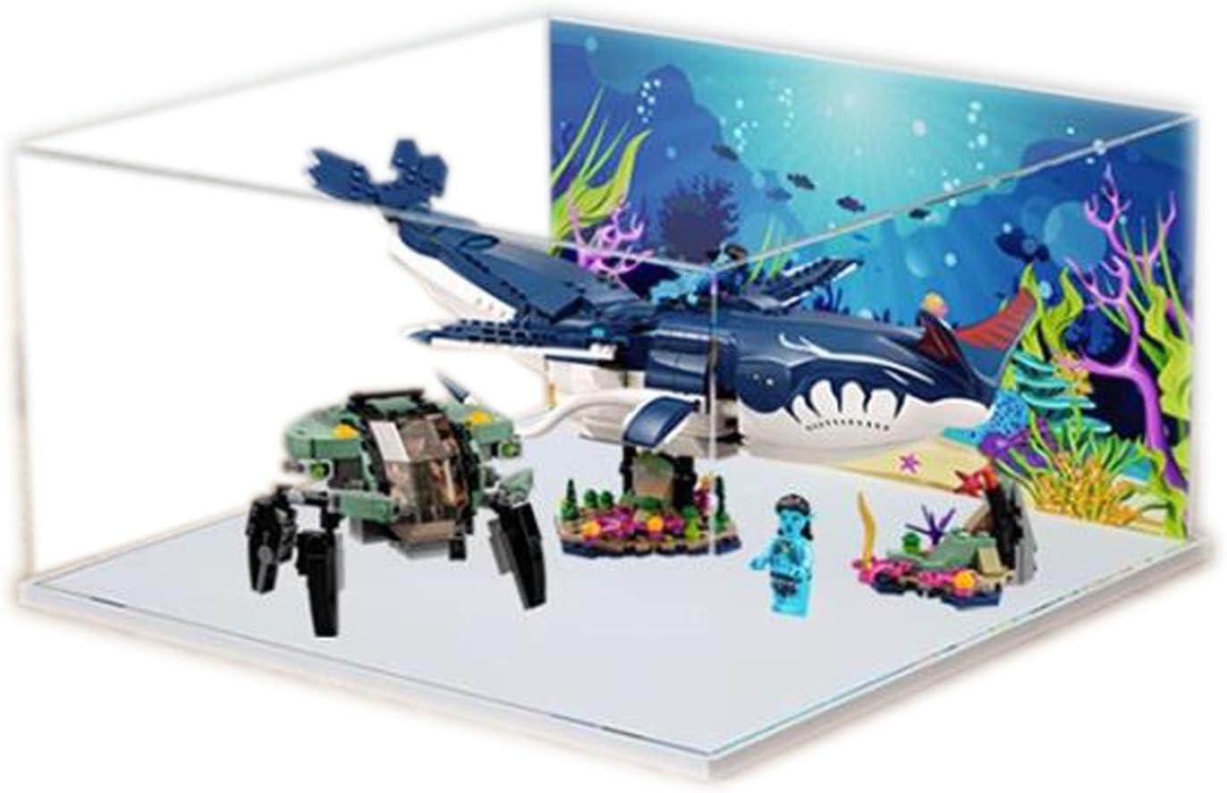 Acrylic Display Case for Lego Avatar: The Way of Water Payakan The Tulkun & Crabsuit 75579 Model – Dustproof Anti-UV Storage Box (Background) Acrylic Display Case for Lego Avatar: The Way of Water Payakan The Tulkun & Crabsuit 75579 Model – Dustproof Anti-UV Storage Box (Background)