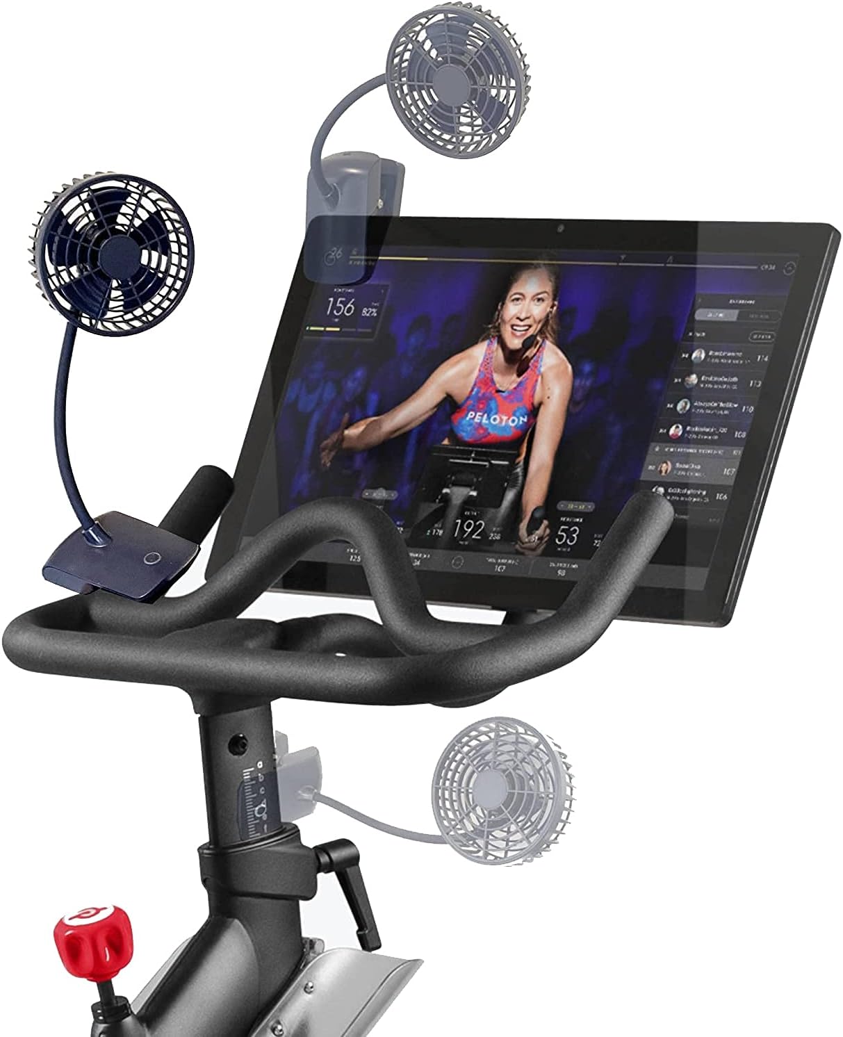 SELINA Rechargeable Clip-On Fan for Peloton Bike & Peloton Bike+, Portable USB Fan for Stroller, Deask & Treadmill – Versatile Exercise F an with 3 Speed Levels for Continuous Power (Dark Navy) SELINA Rechargeable Clip-On Fan for Peloton Bike & Peloton Bike+, Portable USB Fan for Stroller, Deask & Treadmill – Versatile Exercise F an with 3 Speed Levels for Continuous Power (Dark Navy)