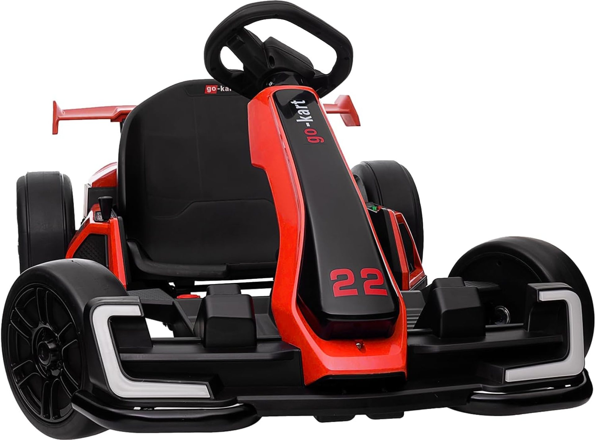 KerryYoo K61 Go Kart Electric Drift Kart Car with Length Adjustable Seat, 24V Outdoor Ride on Toy with 4 Speed Mode, Crazy Cart for Kids 6-12 Years Old, Fast 300W Motor, 8.5 MPH, Bluetooth-Bright Red KerryYoo K61 Go Kart Electric Drift Kart Car with Length Adjustable Seat, 24V Outdoor Ride on Toy with 4 Speed Mode, Crazy Cart for Kids 6-12 Years Old, Fast 300W Motor, 8.5 MPH, Bluetooth-Bright Red