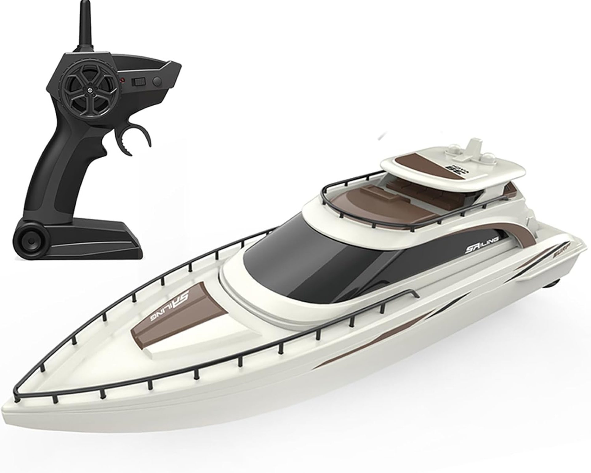 Remote Control Boat 4CH Electric Watercraft RC Sail Cruise Boat Yacht 15km/h for Lake Pool 14y+ Beginners Remote Control Boat 4CH Electric Watercraft RC Sail Cruise Boat Yacht 15km/h for Lake Pool 14y+ Beginners