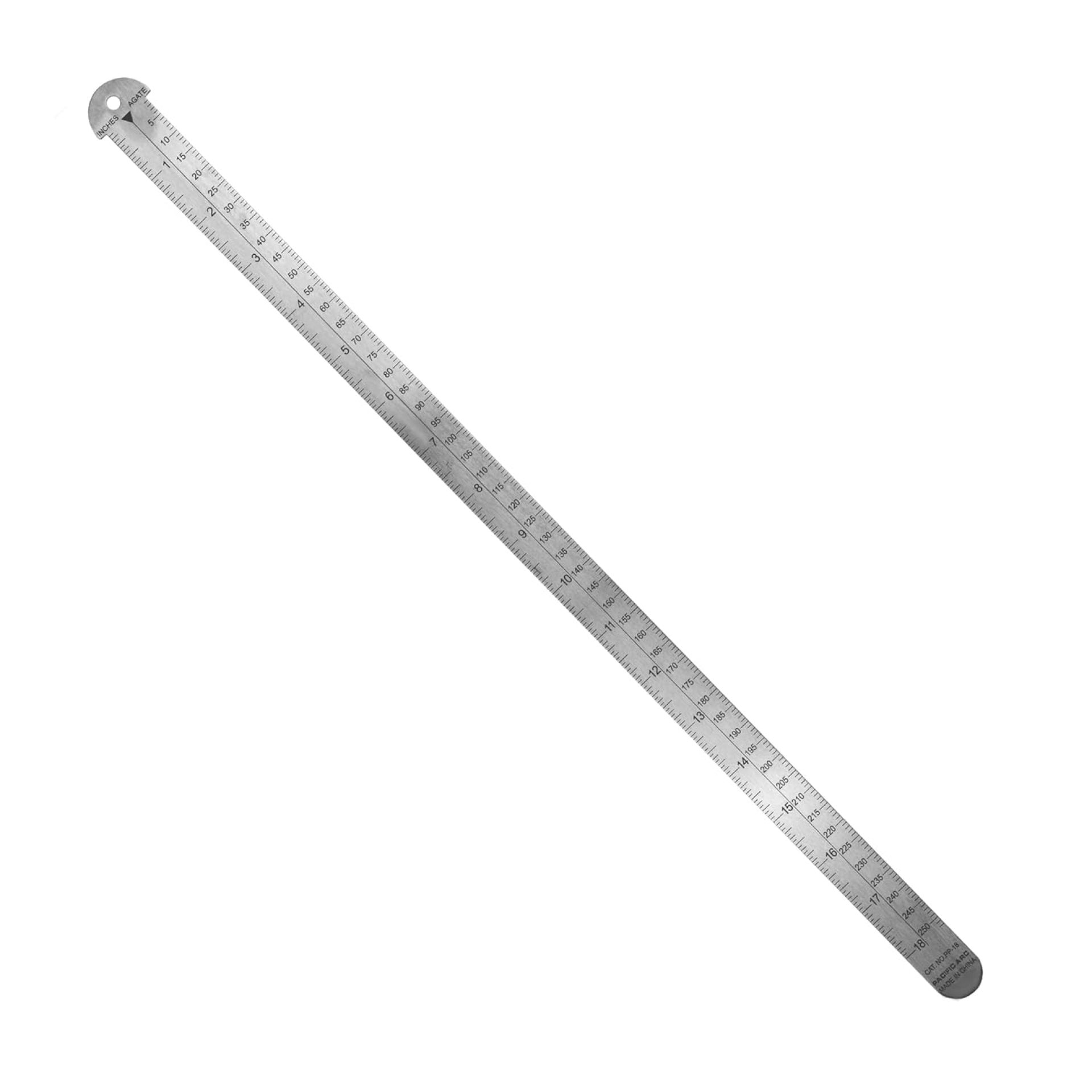 Pacific Arc 18 inch Pica Pole Metal Ruler, with Pica, Points, Inches, and Agate Measurements, Stainless Steel Ruler for Drafting Pacific Arc 18 inch Pica Pole Metal Ruler, with Pica, Points, Inches, and Agate Measurements, Stainless Steel Ruler for Drafting
