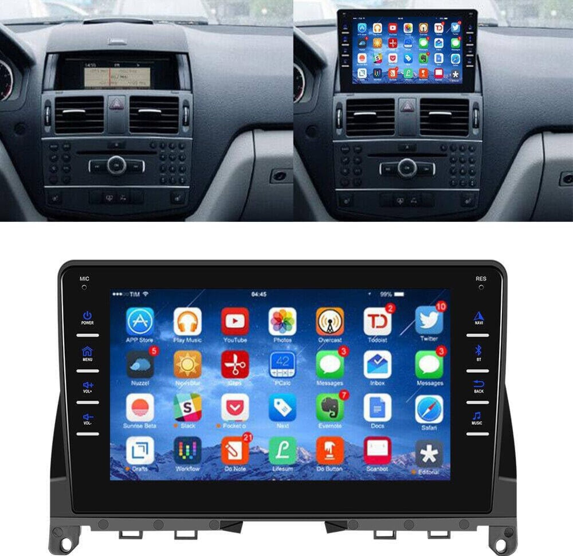 8″ Double Din Car Stereo for Mercedes Benz C Class W204 S204 2006-2011 Android 13.0 GPS 16GB Radio With Bluetooth 8″ Double Din Car Stereo for Mercedes Benz C Class W204 S204 2006-2011 Android 13.0 GPS 16GB Radio With Bluetooth