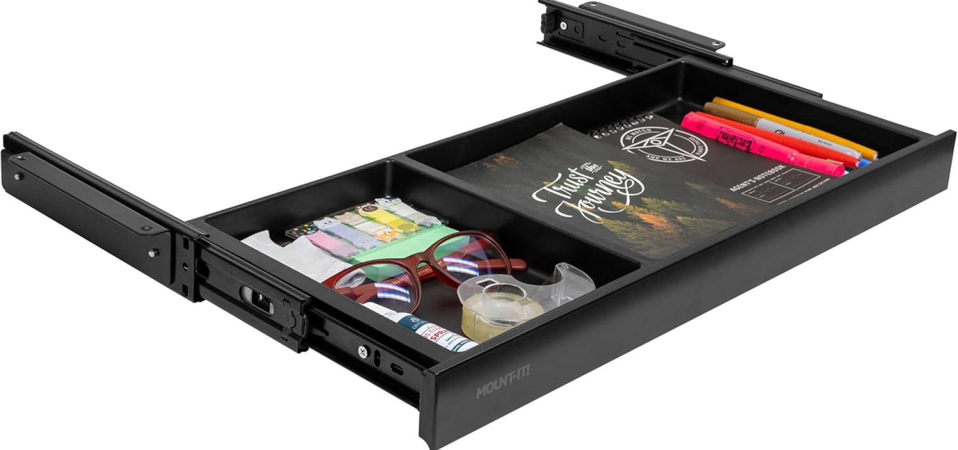 Mount-It! Under Desk Storage Drawer – Shallow Under Desk Drawer Organizer – Standing Workstation Storage Attachment – 20.7″ Width Under Table Counter Pull Out Compartment – Black Mount-It! Under Desk Storage Drawer – Shallow Under Desk Drawer Organizer – Standing Workstation Storage Attachment – 20.7″ Width Under Table Counter Pull Out Compartment – Black