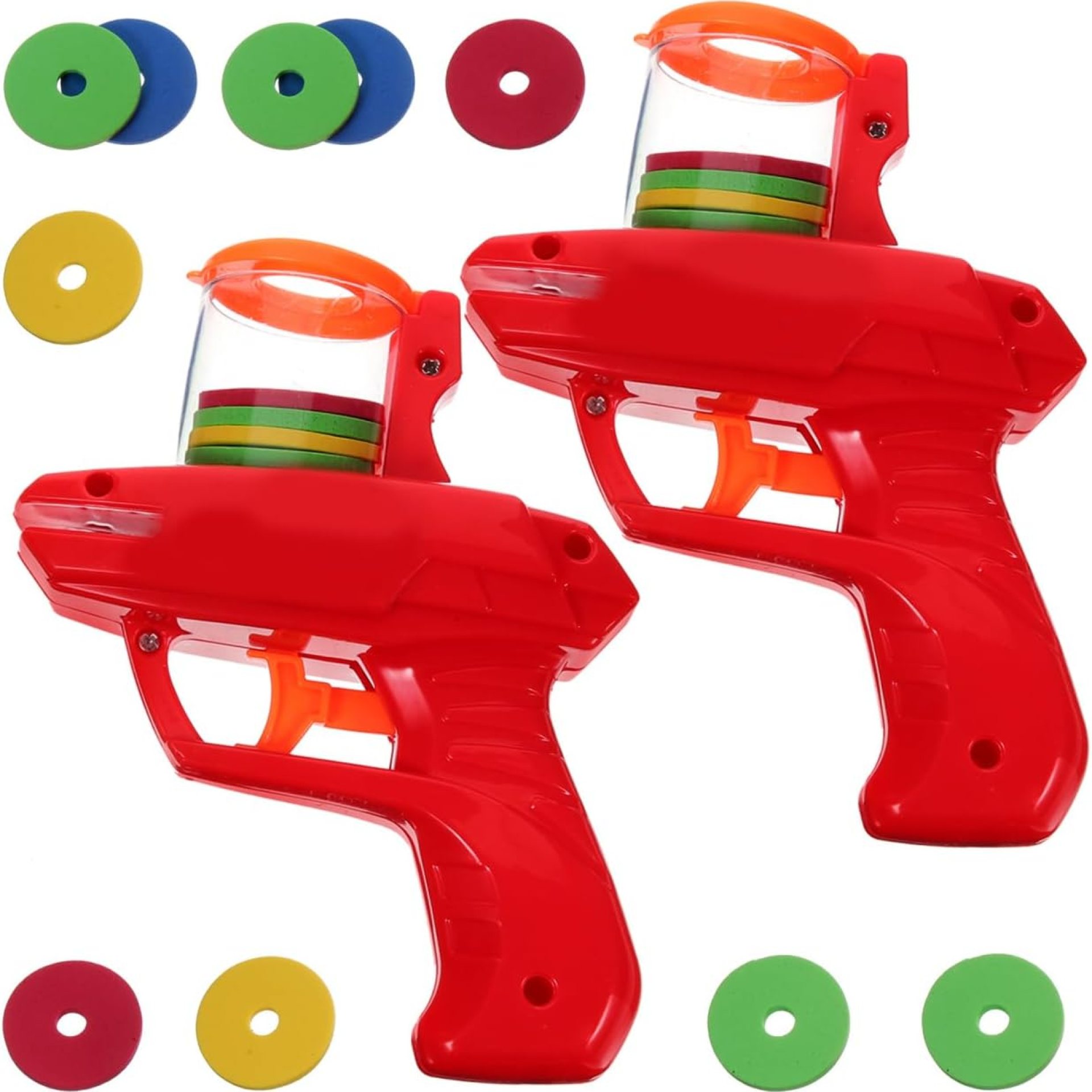 Saucer Disc Launcher Toys Foam Disc Shooter 2pcs Flying Foam Disc Toys for Remote Control Robot Toy Flying Saucer Guns for Boys Girls Birthday Party Favors Random Color Saucer Disc Launcher Toys Foam Disc Shooter 2pcs Flying Foam Disc Toys for Remote Control Robot Toy Flying Saucer Guns for Boys Girls Birthday Party Favors Random Color