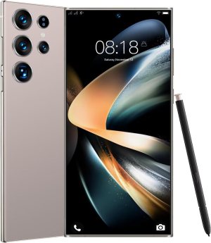 S25U+ Unlocked Cell Phone, 64GB Smartphone, Unlocked Android, 6.8 inch, New 10 Core Processor, Long Battery Life, Edge-to-Edge Display, Include Pen, US Version, 2025, Titanium Gold