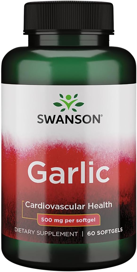 Swanson Garlic 500 Milligrams 60 Sgels Swanson Garlic 500 Milligrams 60 Sgels