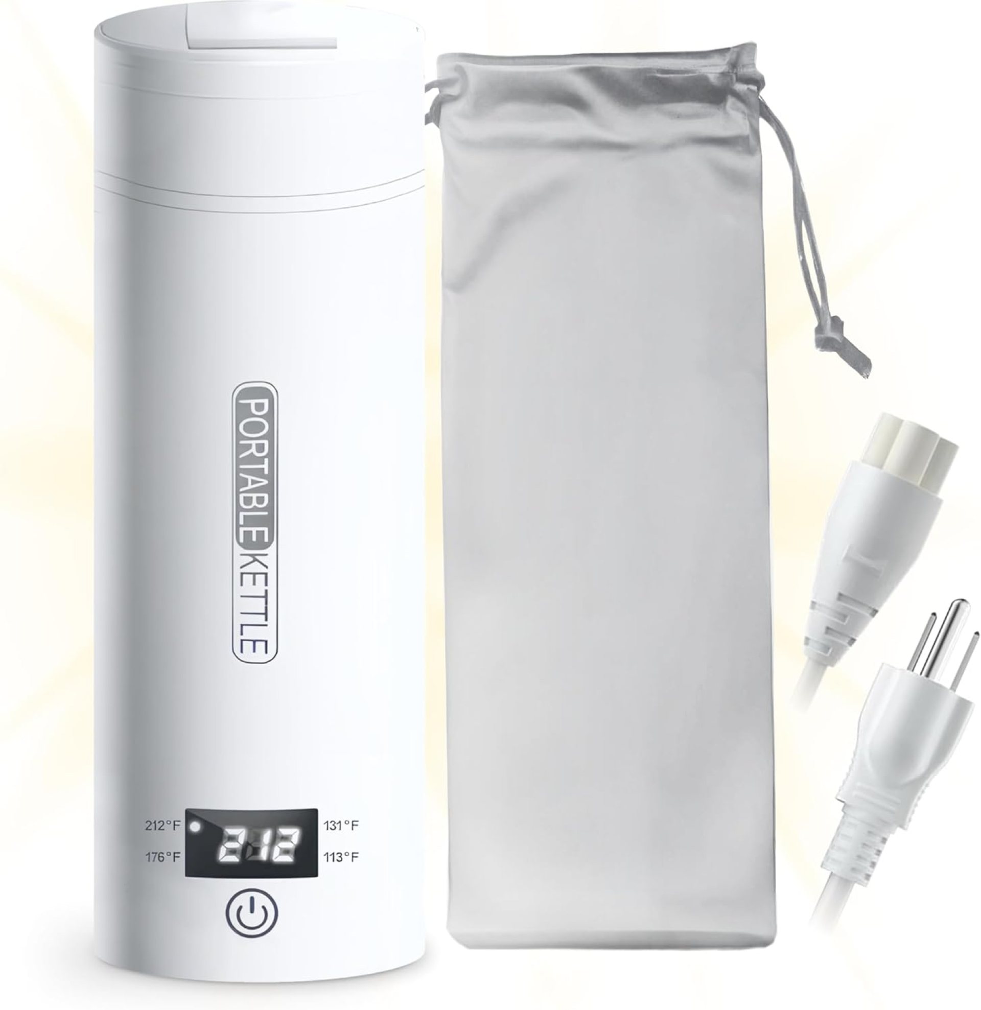 Travel Electric Portable Kettle, Small Travel Kettle for Tea and Coffee – 304 Stainless Steel, 450mL Mini Hot Water Boiler with 4 Temperature Presets, LCD Display, and Auto Shut-Off Travel Electric Portable Kettle, Small Travel Kettle for Tea and Coffee – 304 Stainless Steel, 450mL Mini Hot Water Boiler with 4 Temperature Presets, LCD Display, and Auto Shut-Off