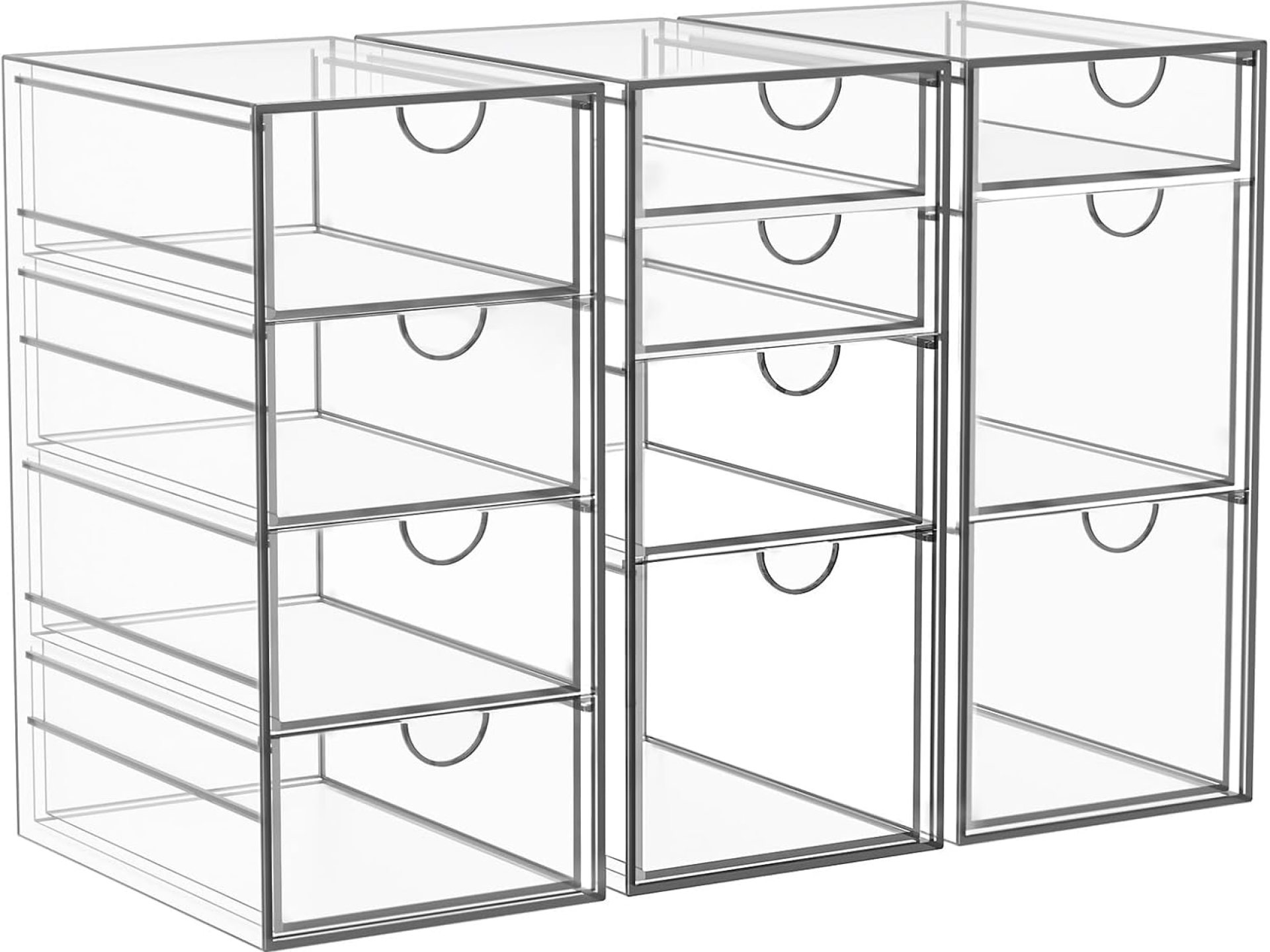 Arcylic Makeup Organzier with 11 Drawers, Clear Storage Drawers, Bathroom Makeup Organizer for Palettes, Cosmetic, and Beauty Supplies,Ideal for Vanity, Cabinet,Desk Organization Arcylic Makeup Organzier with 11 Drawers, Clear Storage Drawers, Bathroom Makeup Organizer for Palettes, Cosmetic, and Beauty Supplies,Ideal for Vanity, Cabinet,Desk Organization