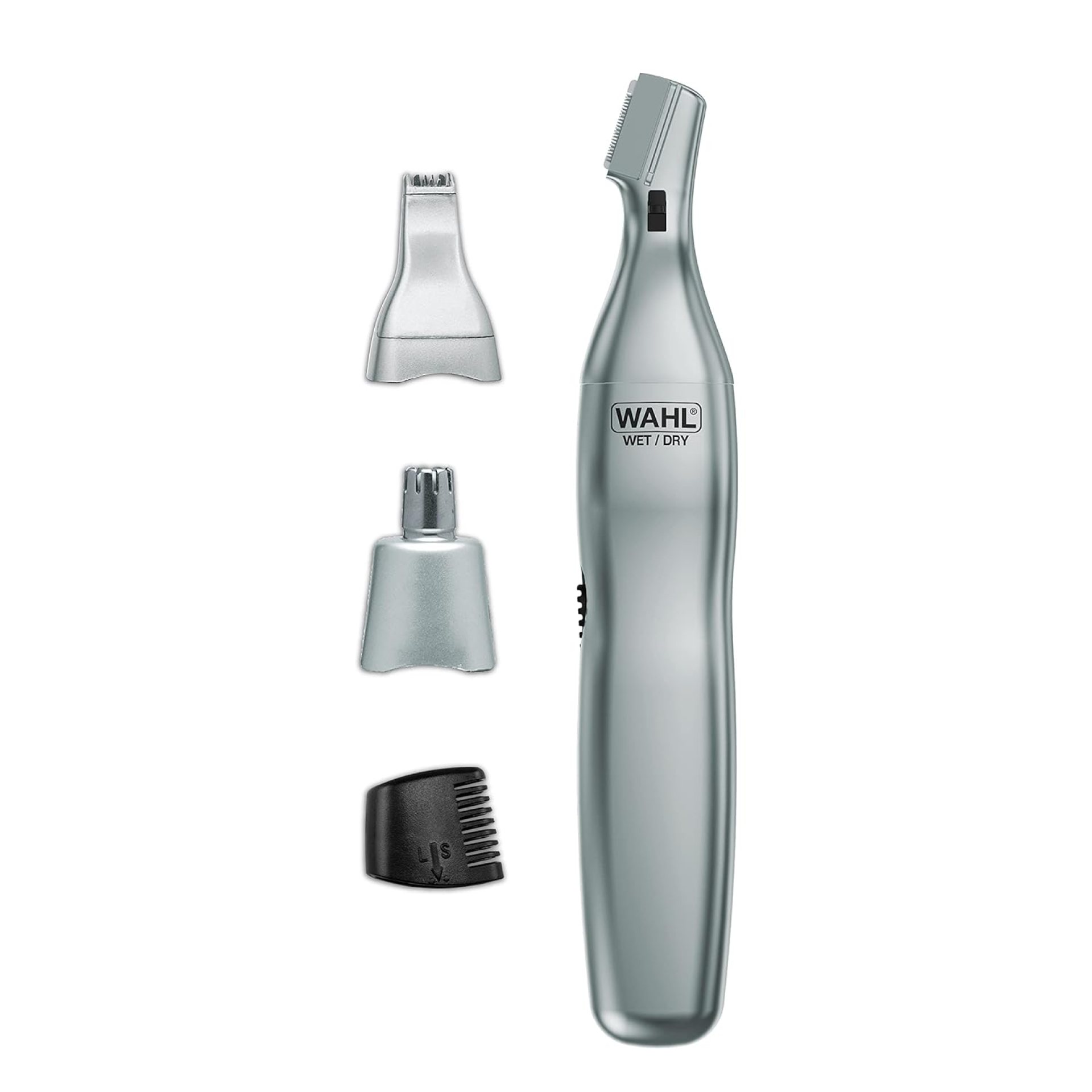 Wahl Men’s Nose Hair Trimmer, for Eyebrows, Neckline, Nose & Ear Hair, Precision Detail Trimming with Interchangeable Heads, Battery Included – Model 5545-400 Wahl Men’s Nose Hair Trimmer, for Eyebrows, Neckline, Nose & Ear Hair, Precision Detail Trimming with Interchangeable Heads, Battery Included – Model 5545-400