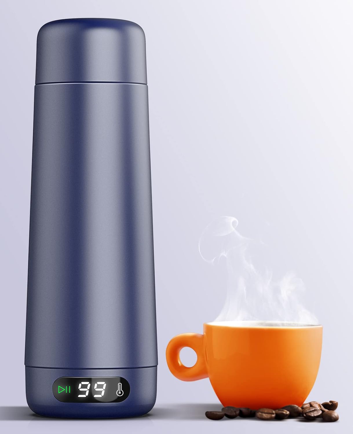 Travel Kettle, Dual Voltage Portable Electric Kettle 110V-220V-240V Smart Small Water Boiler for Tea & Coffee, 316 Stainless Steel, 6 Temperature Control and LCD Display, for Global Use (370ML) Travel Kettle, Dual Voltage Portable Electric Kettle 110V-220V-240V Smart Small Water Boiler for Tea & Coffee, 316 Stainless Steel, 6 Temperature Control and LCD Display, for Global Use (370ML)