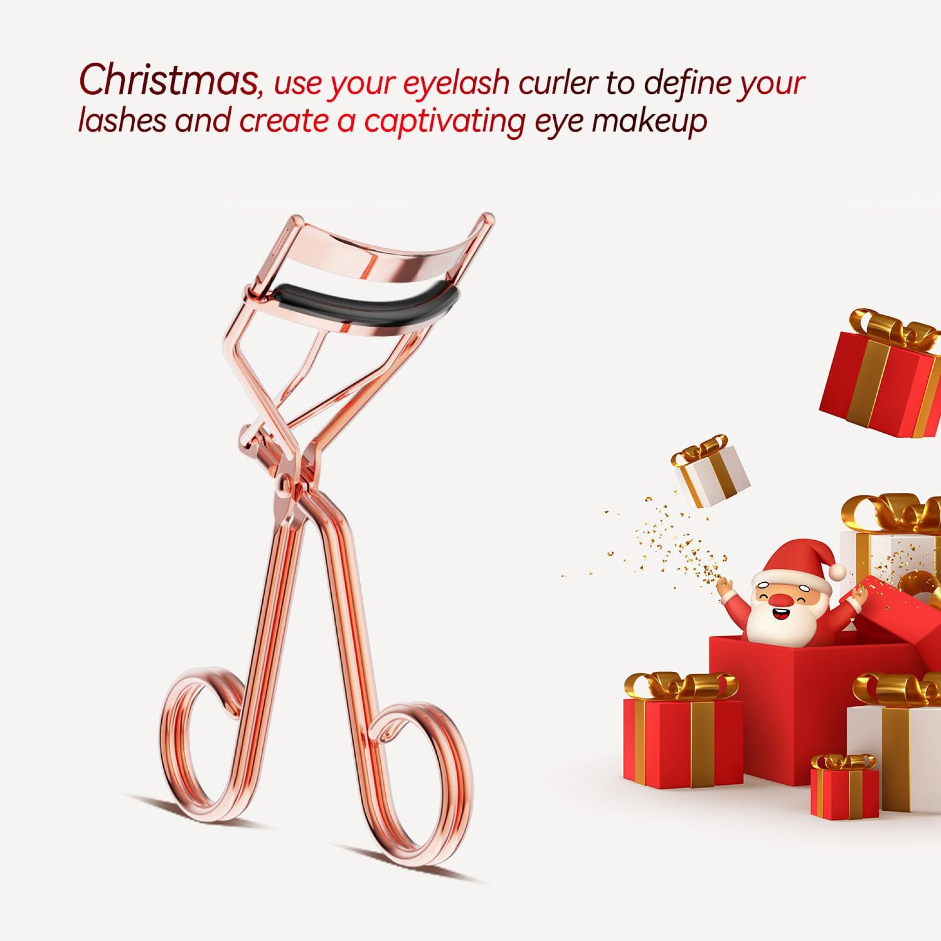 Eyelash Curler with Comb, Professional Volumizing Lash Lift Kit Lash Curler with Refill Pads for Home & Travel Uses, Rose Gold Eyelash Curler with Comb, Professional Volumizing Lash Lift Kit Lash Curler with Refill Pads for Home & Travel Uses, Rose Gold