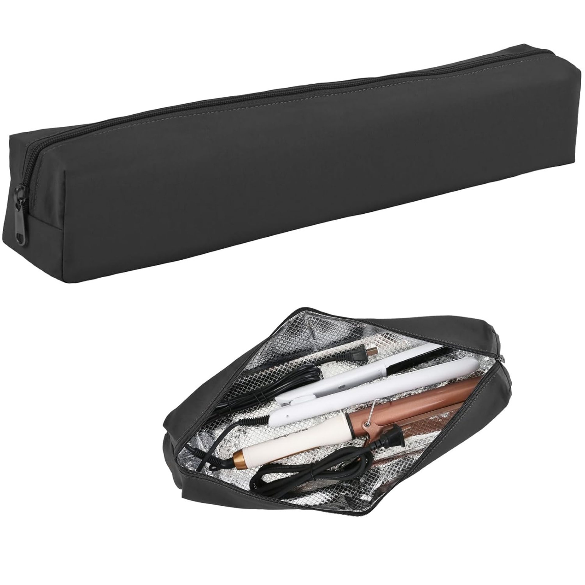 Professional Hot Hair Tools Organizer Bag Portable Travel Heat Resistant Storage Case Pouch for Curling Irons, Flat Irons, Hair Straightener and Styling Tools(17.7″ x 3.2″x 3.2″) Professional Hot Hair Tools Organizer Bag Portable Travel Heat Resistant Storage Case Pouch for Curling Irons, Flat Irons, Hair Straightener and Styling Tools(17.7″ x 3.2″x 3.2″)