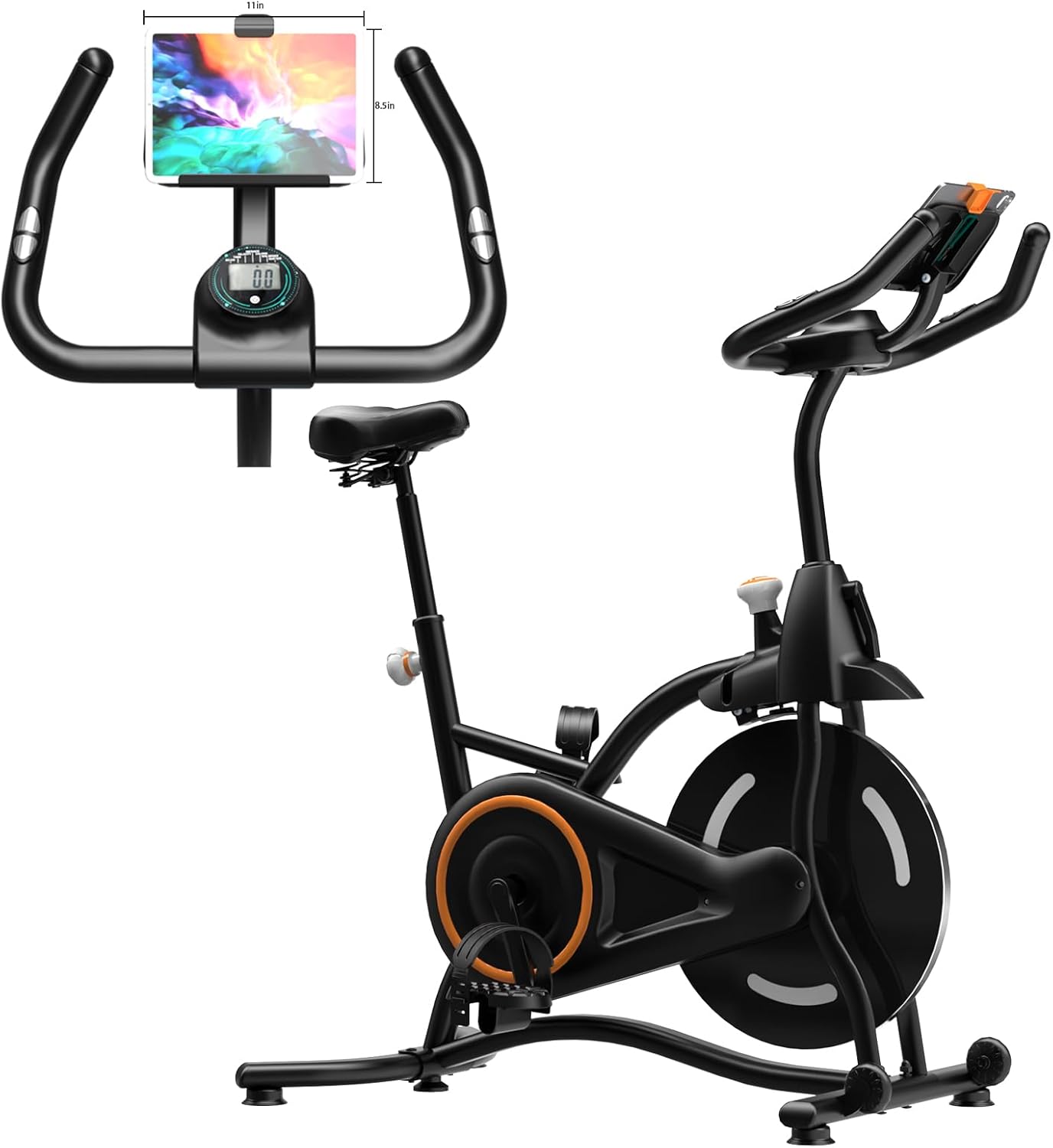 Exercise Bike Stationary Bikes for Home, Adjustable Resistance & Comfortable Seat Workout Bike, Quiet Indoor Cycling Bike with Digital Monitor, Phone Holder Exercise Bike Stationary Bikes for Home, Adjustable Resistance & Comfortable Seat Workout Bike, Quiet Indoor Cycling Bike with Digital Monitor, Phone Holder