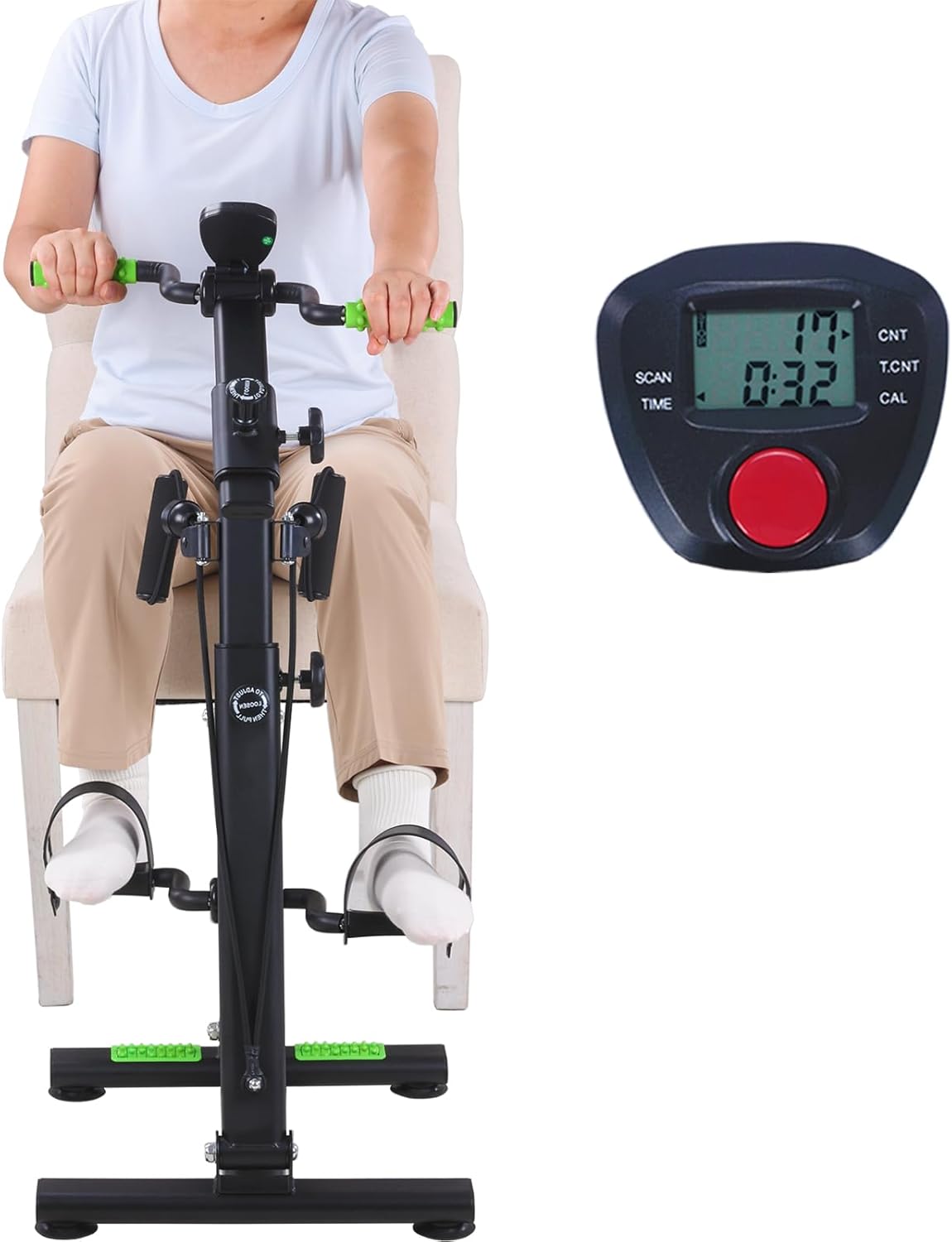 Pedal Exerciser Bike for Seniors, Hand Arm Leg and Knee Physical Therapy Peddler Exercise Equipment, Elderly Recovery Home Exercise Bike for Total Body, Upper and Lower Limb Trainer Pedal Exerciser Bike for Seniors, Hand Arm Leg and Knee Physical Therapy Peddler Exercise Equipment, Elderly Recovery Home Exercise Bike for Total Body, Upper and Lower Limb Trainer