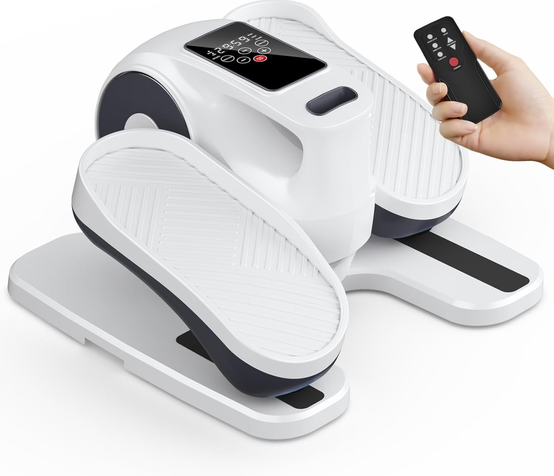 Under Desk Elliptical Machine, Electric Ellipse Leg Exerciser as Seen on TV for Seniors, Seated Pedal Exerciser with Remote Control & 12 Adjustable Speed for Home Office Under Desk Elliptical Machine, Electric Ellipse Leg Exerciser as Seen on TV for Seniors, Seated Pedal Exerciser with Remote Control & 12 Adjustable Speed for Home Office
