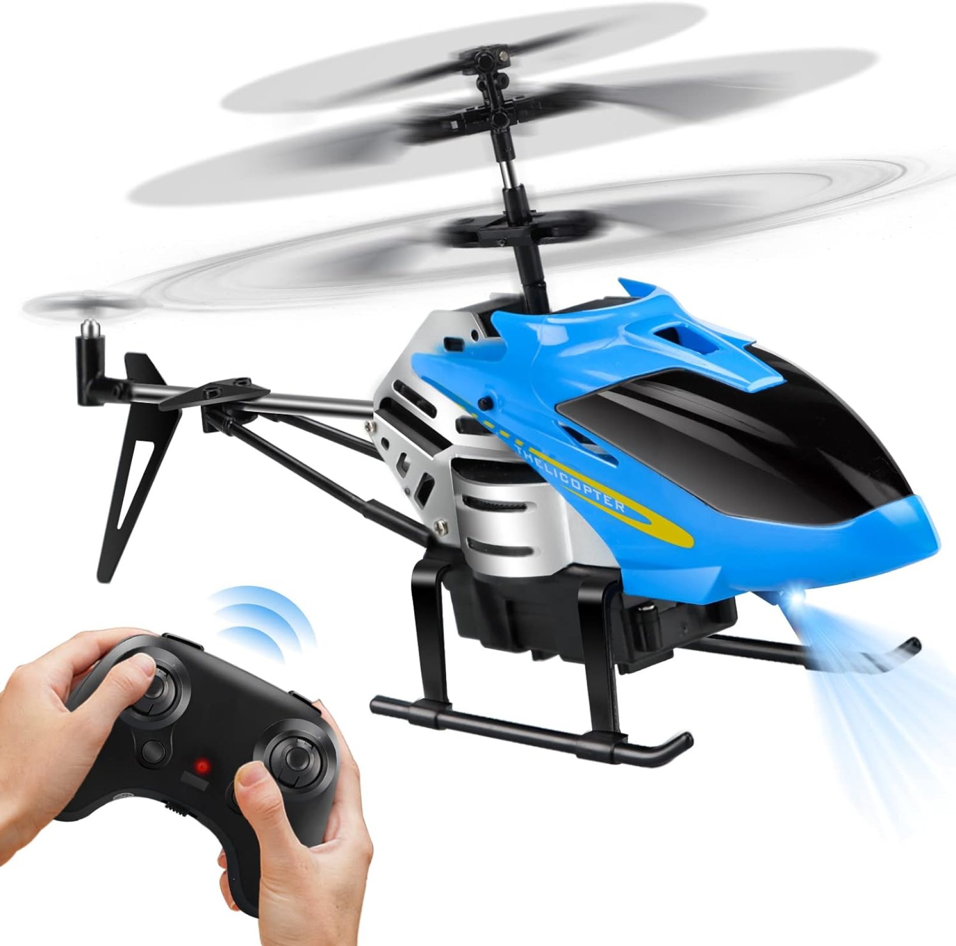 Dolanus RC Helicopters – Remote Control Helicopter Toys: One Key Take-Off/Landing, Automatic Altitude Hold, LED Light & 3.5 Channel Gyro Stabilizer, Flying Toys – Gift for Boys/Girls Kids Adults, Blue Dolanus RC Helicopters – Remote Control Helicopter Toys: One Key Take-Off/Landing, Automatic Altitude Hold, LED Light & 3.5 Channel Gyro Stabilizer, Flying Toys – Gift for Boys/Girls Kids Adults, Blue